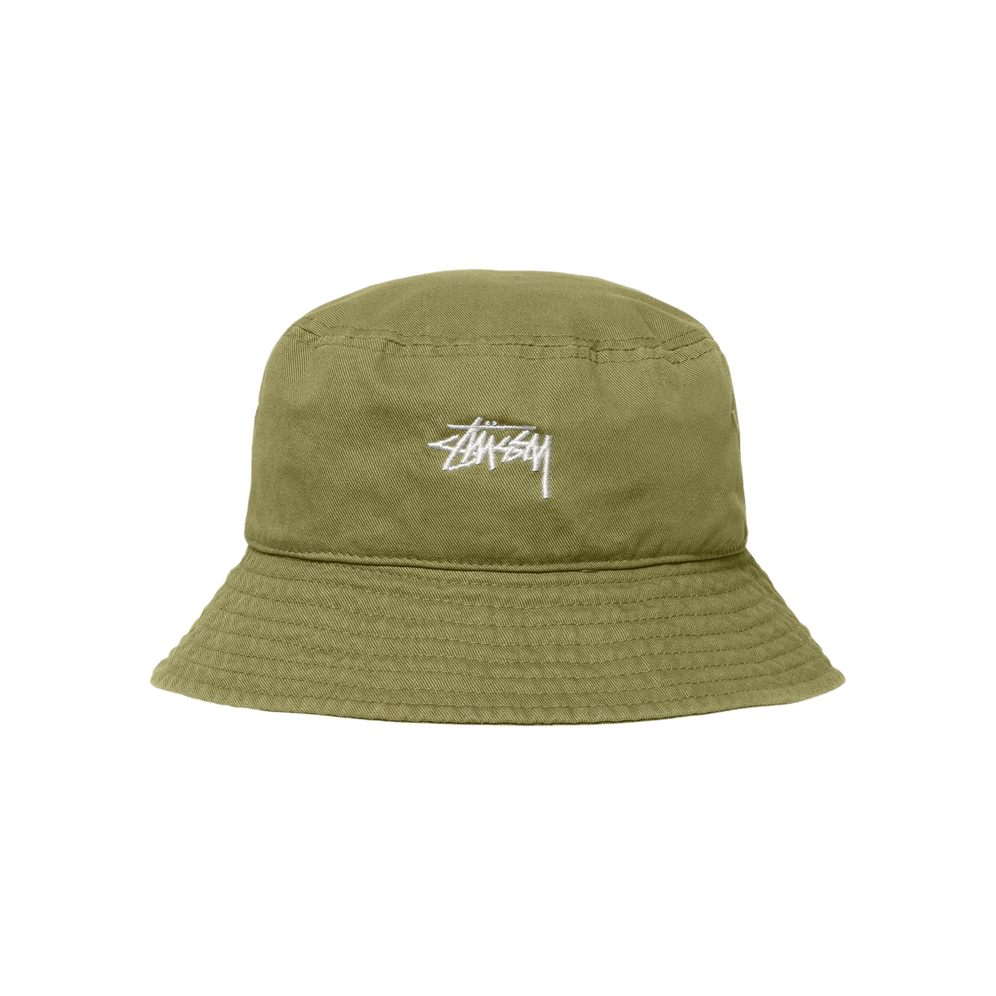 Pre-owned Stussy Stock Bucket Hat 'willow' | Green | Men's Size S/m