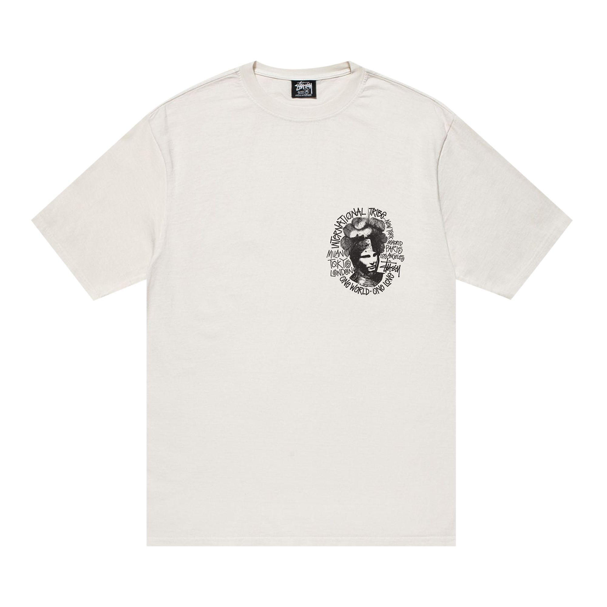 Pre-owned Stussy Camelot Pigment Dyed T-shirt 'natural' In Cream