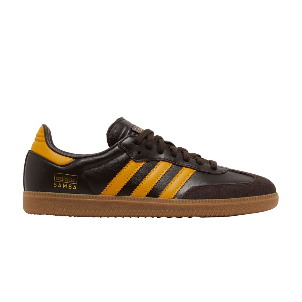 adidas Samba OG 'Dark Brown Yellow' | Men's Size 11