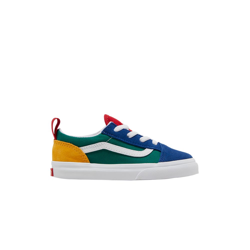 Pre-owned Vans Old Skool Elastic Lace Toddler 'yacht Club' | Multi-color | Infant Size 6
