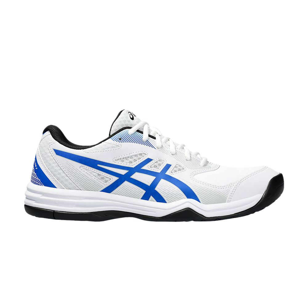Pre-owned Asics Court Slide 3 'white Tuna Blue' | Men's Size 10