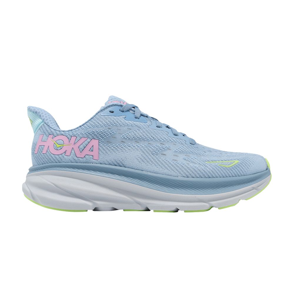 HOKA Wmns Clifton 9 Wide 'Dusk Pink Twilight' | Blue | Women's Size 6 - 1132211-DNK