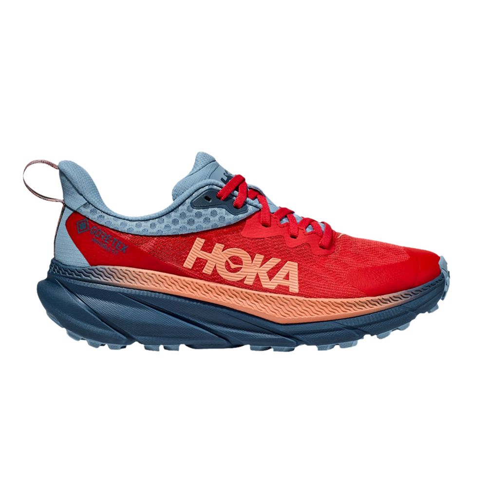 Pre-owned Hoka Wmns Challenger Atr 7 Gore-tex 'cerise Real Teal' In Red