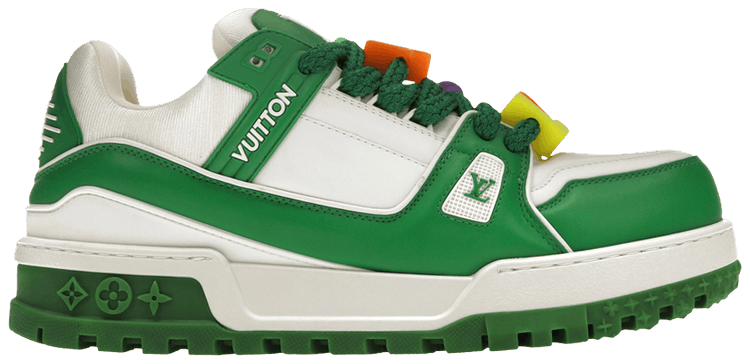 Louis Vuitton ホワイト/グリーンスニーカー LOUIS VUITTON LV Trainer 'White Green' 1ABLY1
