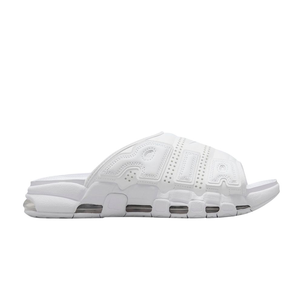Nike Air More Uptempo Slide 'Triple White' | Men's Size 9