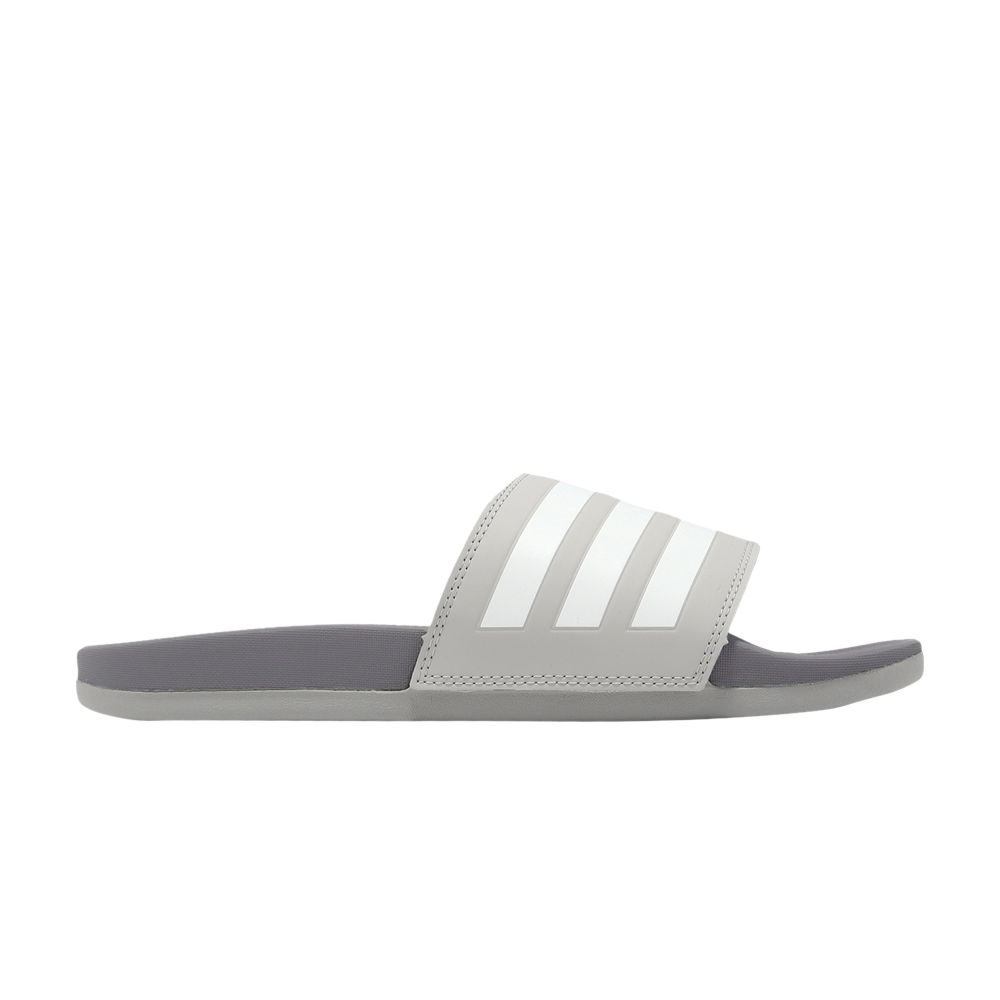 Pre-owned Adidas Originals Adilette Comfort Slide 'grey White'