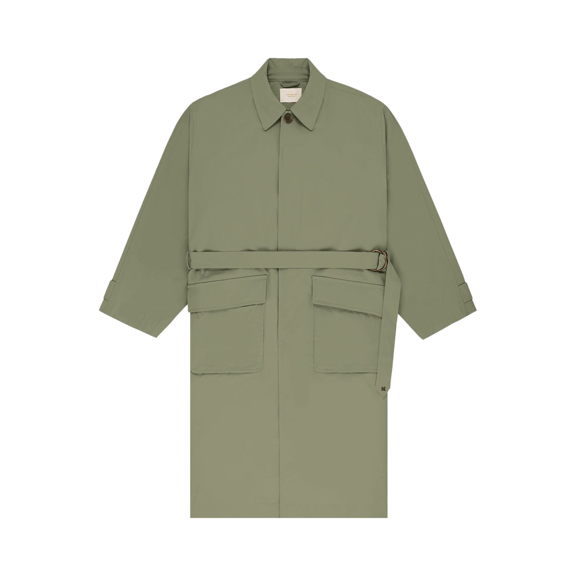 Pre-owned Aimé Leon Dore Belted Top Coat 'oil Green' | Men's Size Xs