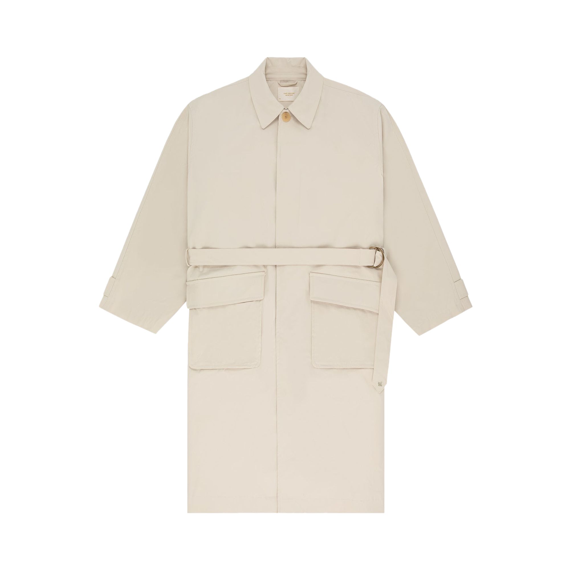 Pre-owned Aimé Leon Dore Belted Top Coat 'silver Birch' | Tan | Men's Size L