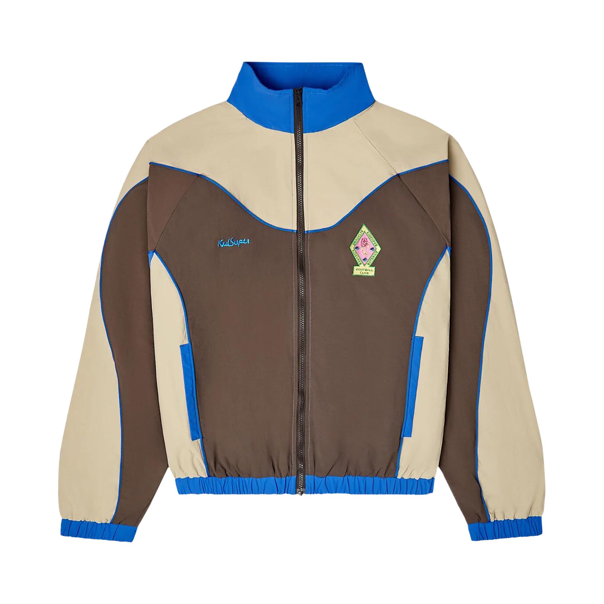 KidSuper Brooklyn Botanics Track Top 'Brown/Blue' | Men's Size 2XL
