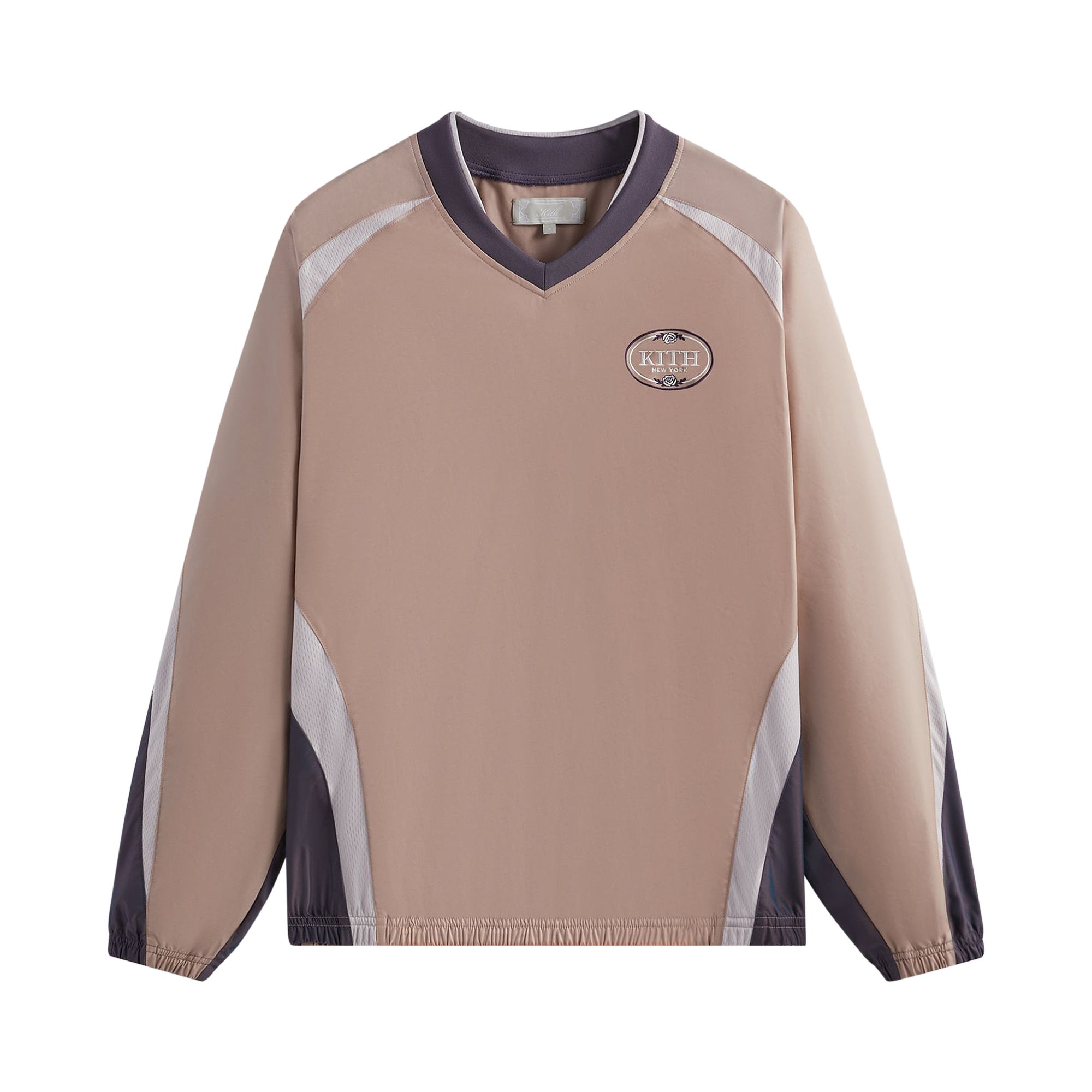 Kith Dayton Mesh Combo Pullover 'Perfume' | Brown | Men's Size M
