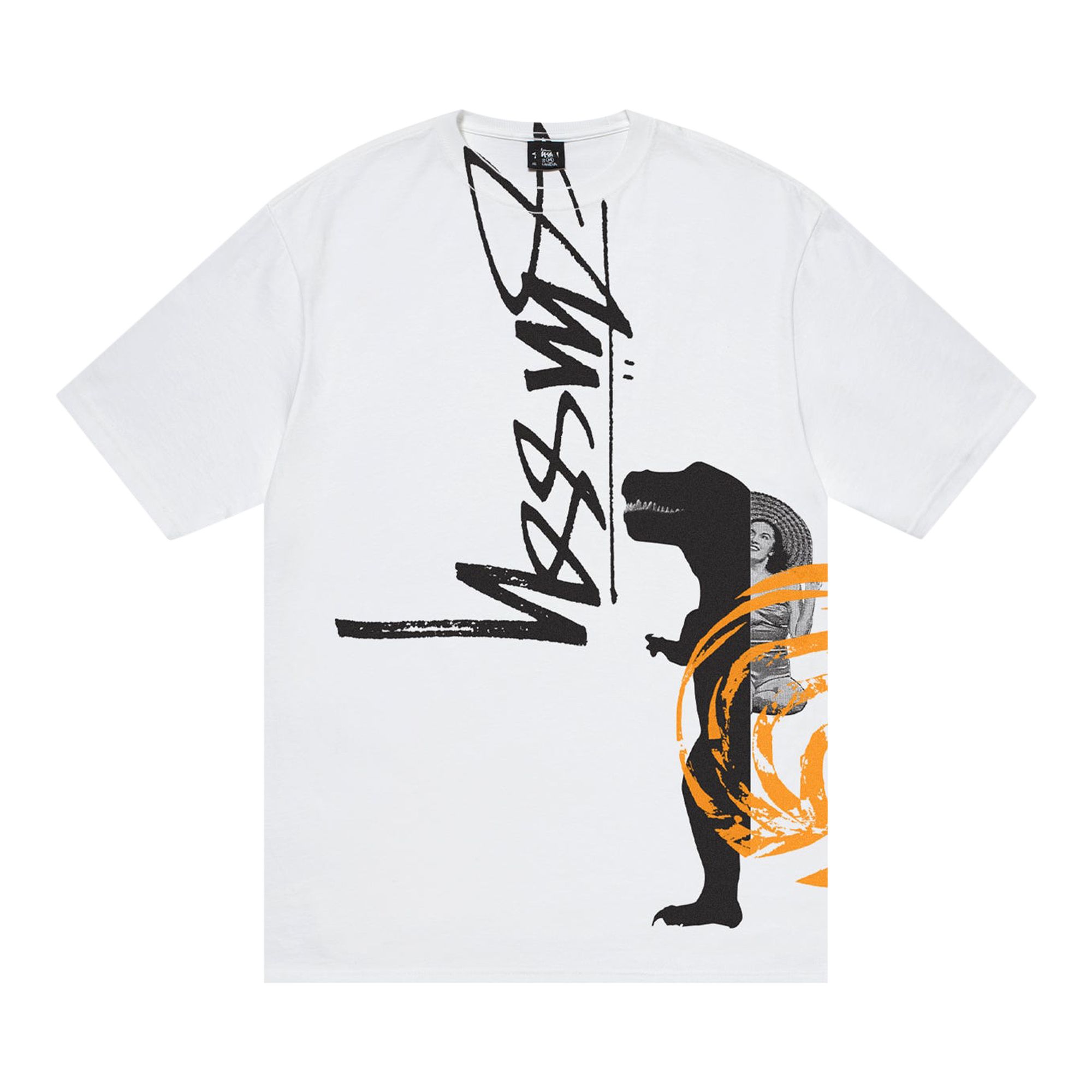Stussy David Carson Dino Tee 'White' | Men's Size L