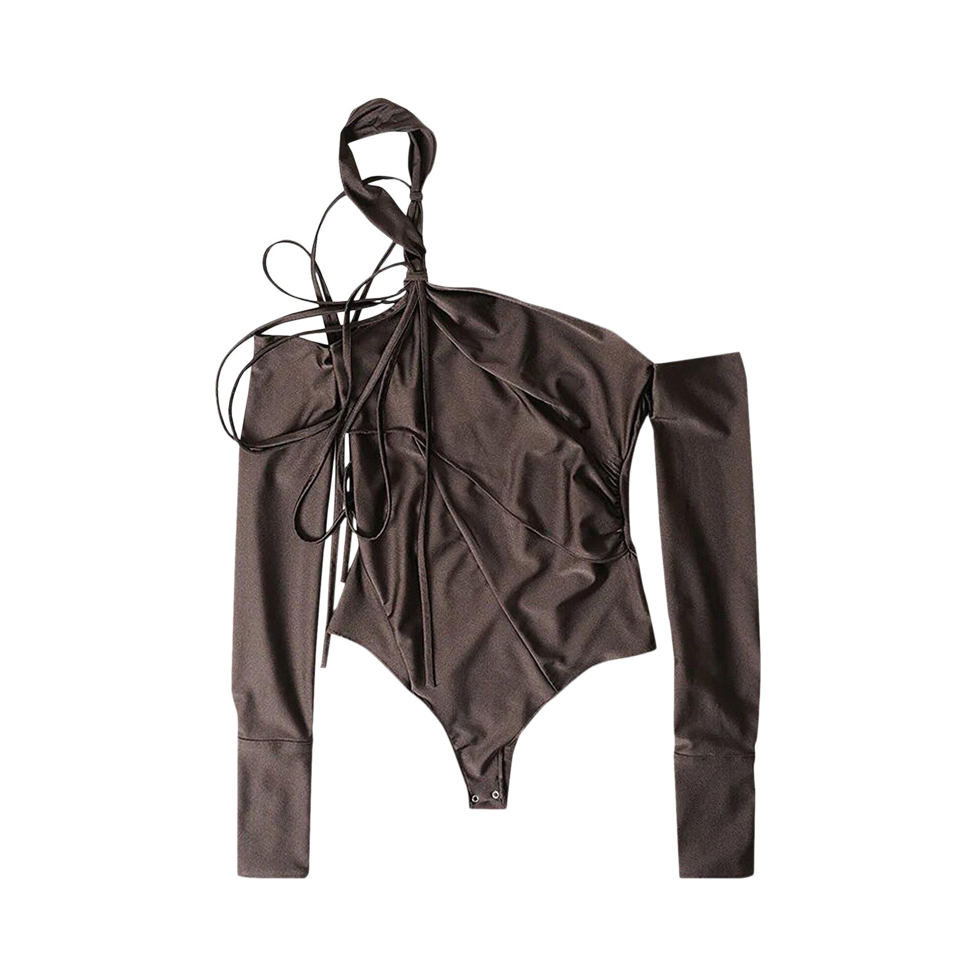 Pre-owned Coperni Multi Strap Bodysuit 'brown'