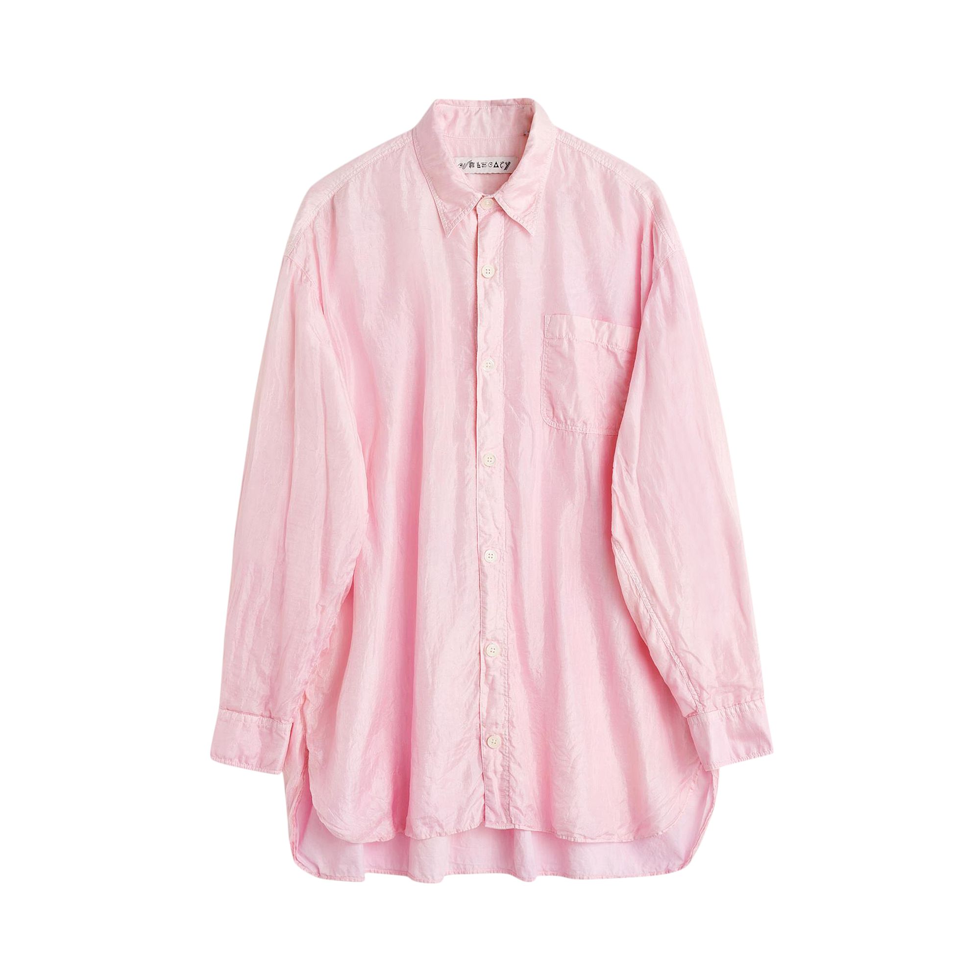 Pre-owned Our Legacy Oversize Silk Darling Shirt 'pink' | Men's Size 50