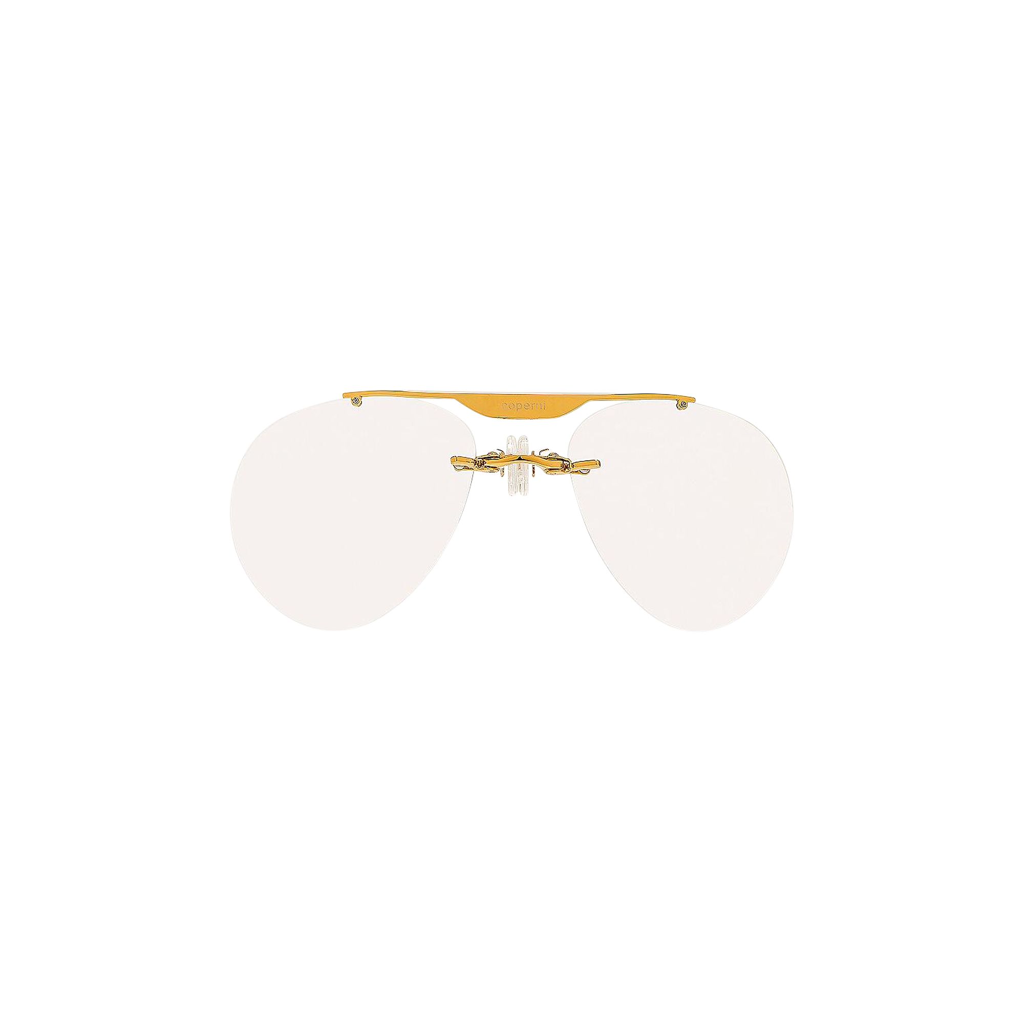Pre-owned Coperni Clip On Aviator Sunglasses 'white' | Women's Size Onesize