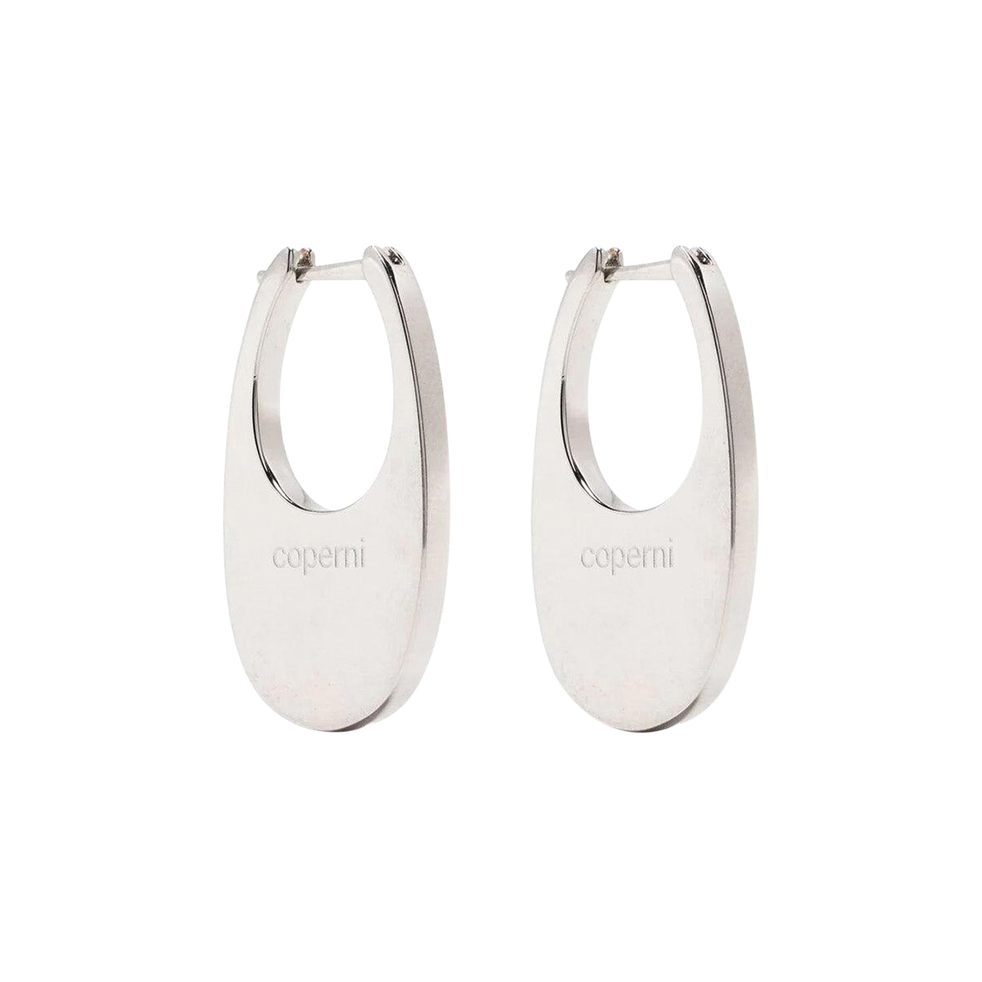 Pre-owned Coperni Medium Swipe Earrings 'silver'