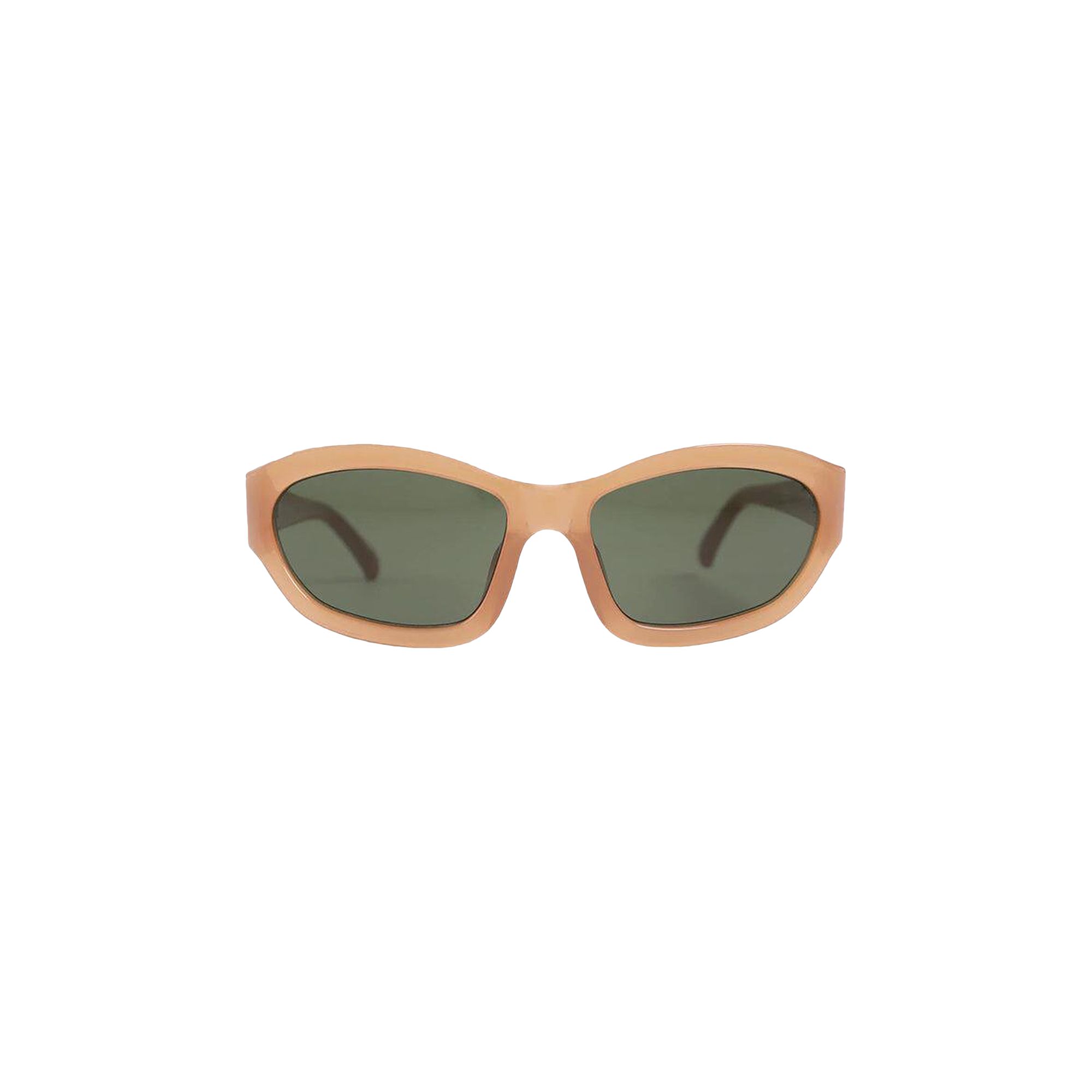 Pre-owned Dries Van Noten X Linda Farrow Rectangle Sunglasses 'dark Camel/silver/green' | Brown | Men's Size O
