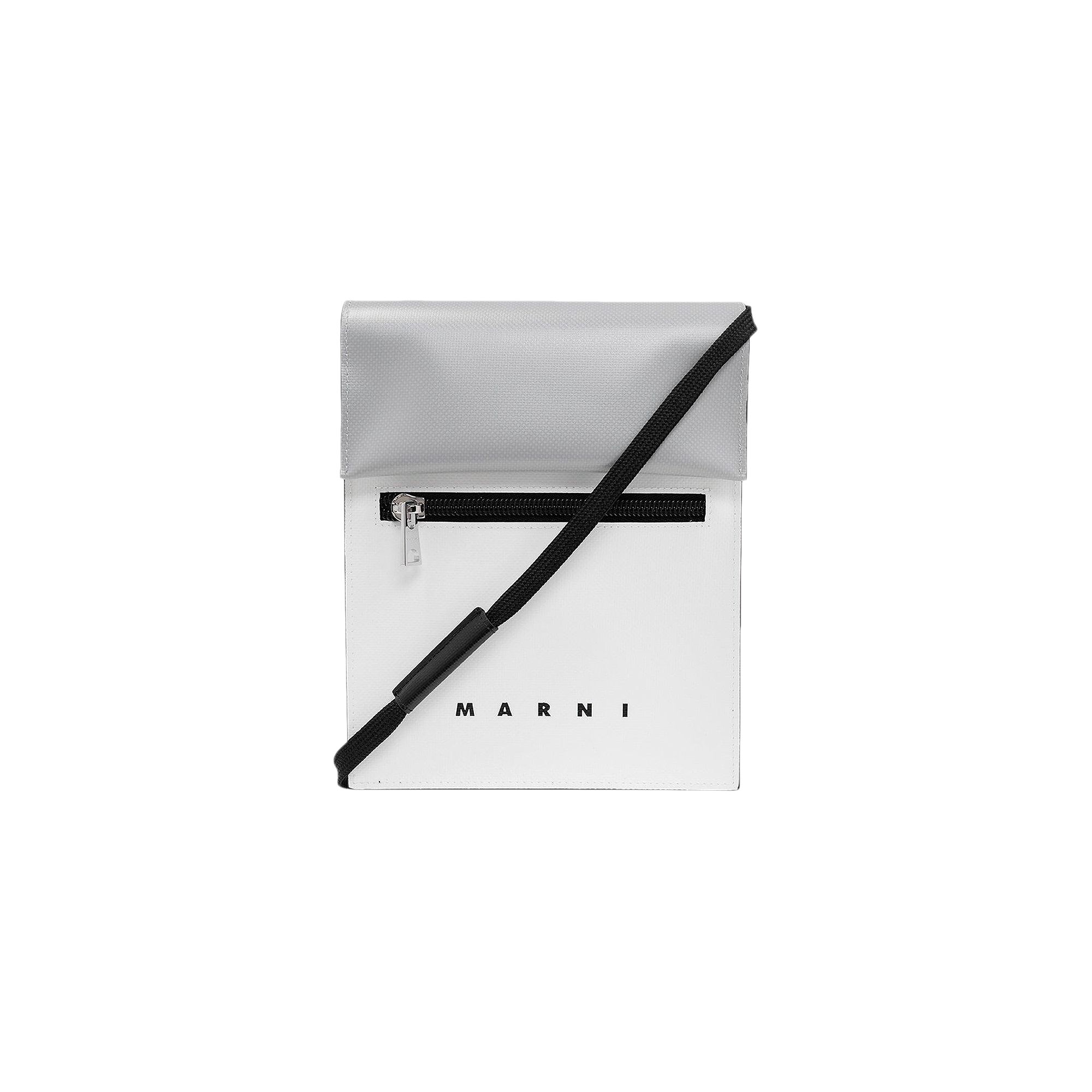 Pre-owned Marni Color Block Shoulder Bag 'silver' | Men's Size Onesize