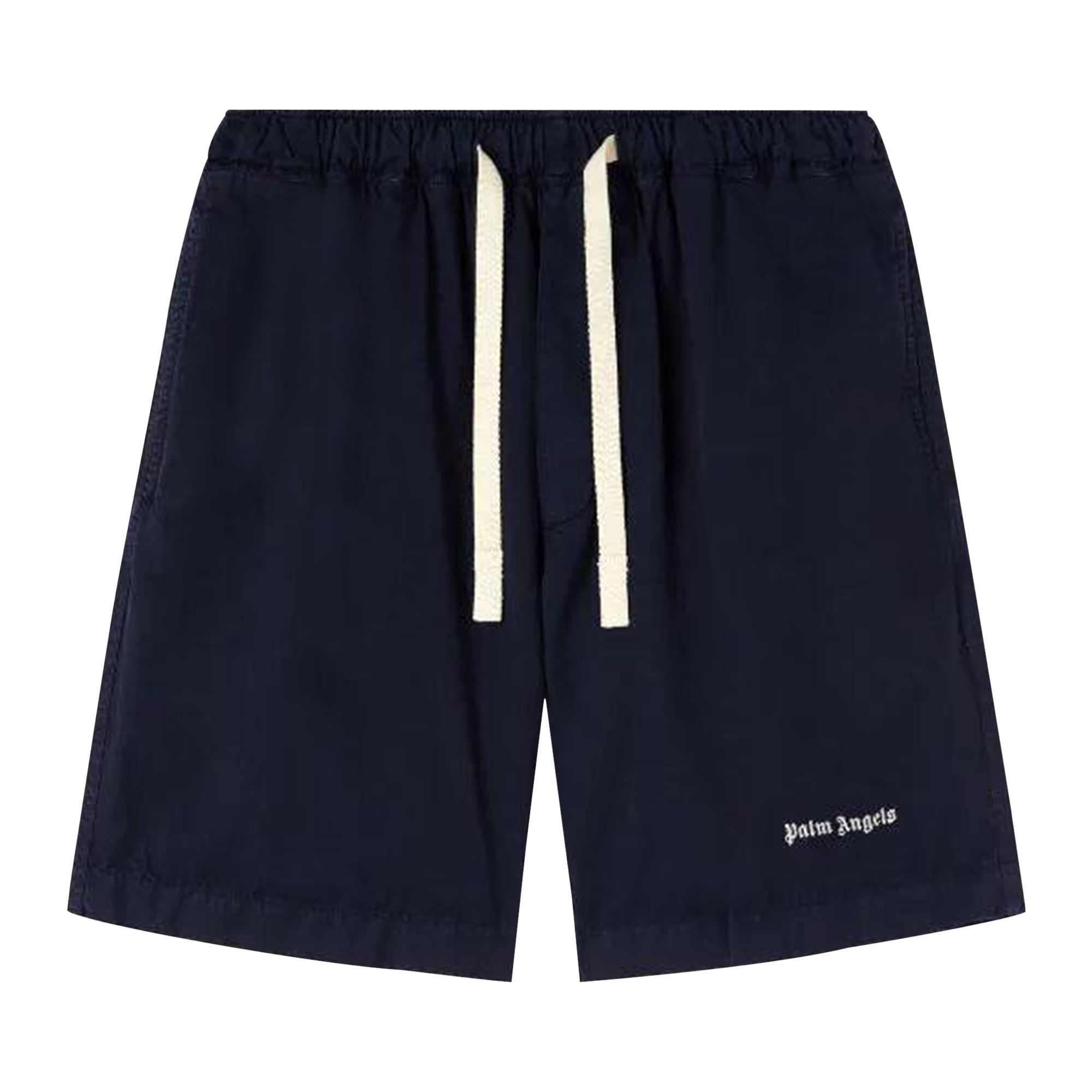Palm Angels Classic Logo Bermuda 'Navy Blue/Off White' | Men's Size 46