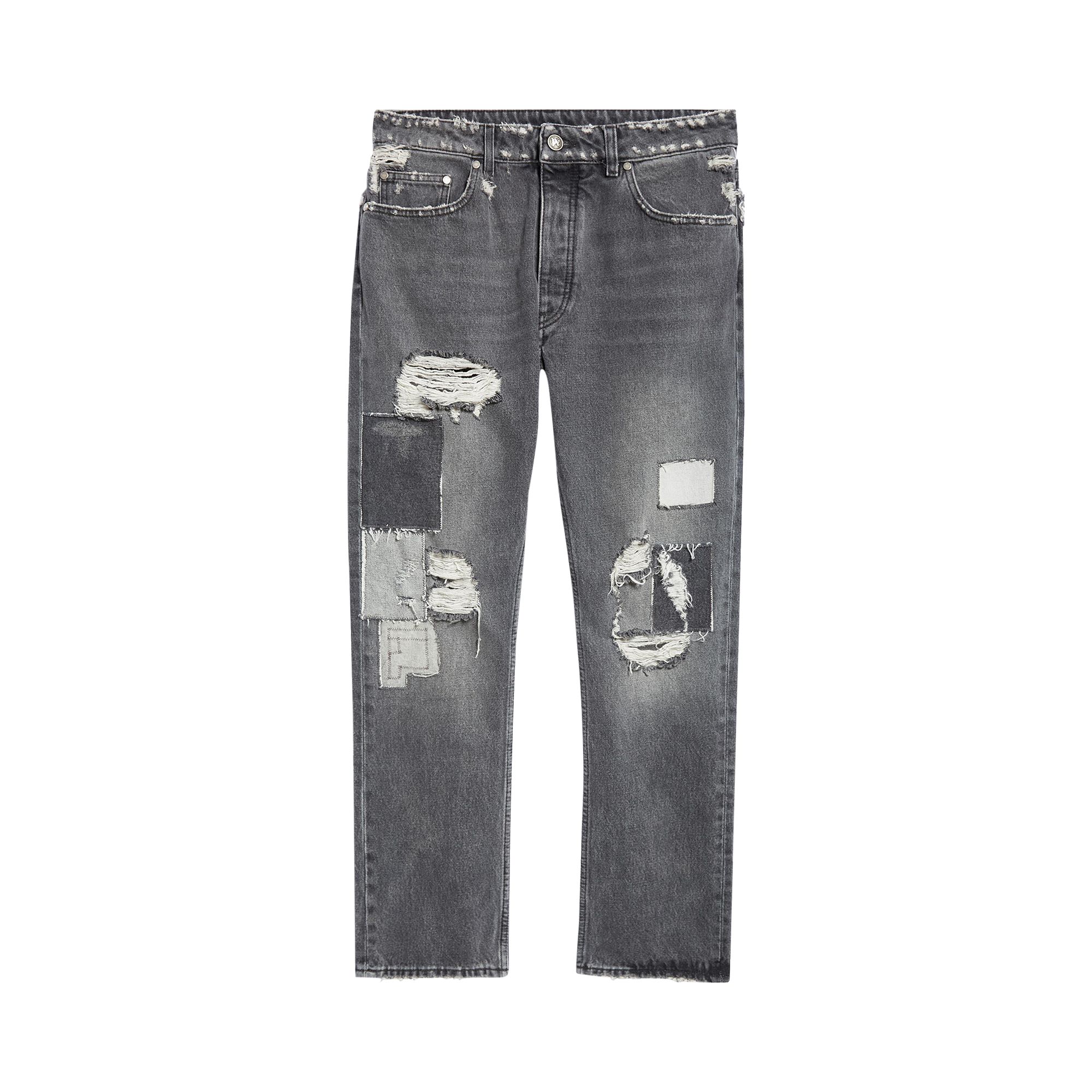 Palm Angels Destroyed Jeans 'Black/Off White' | Men's Size 33