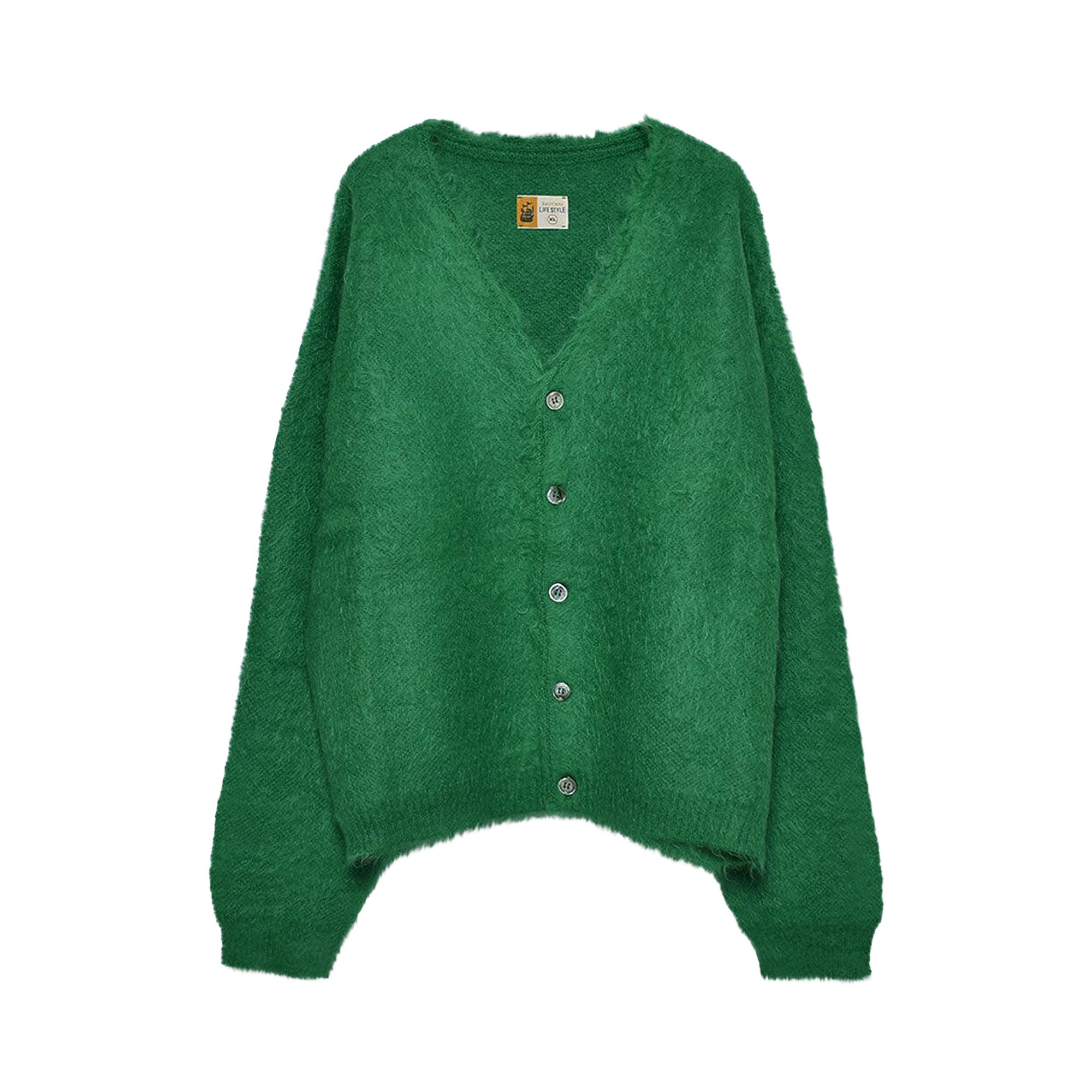 Pre-owned Saint Michael Mohair Cardigan 'green' | Men's Size L