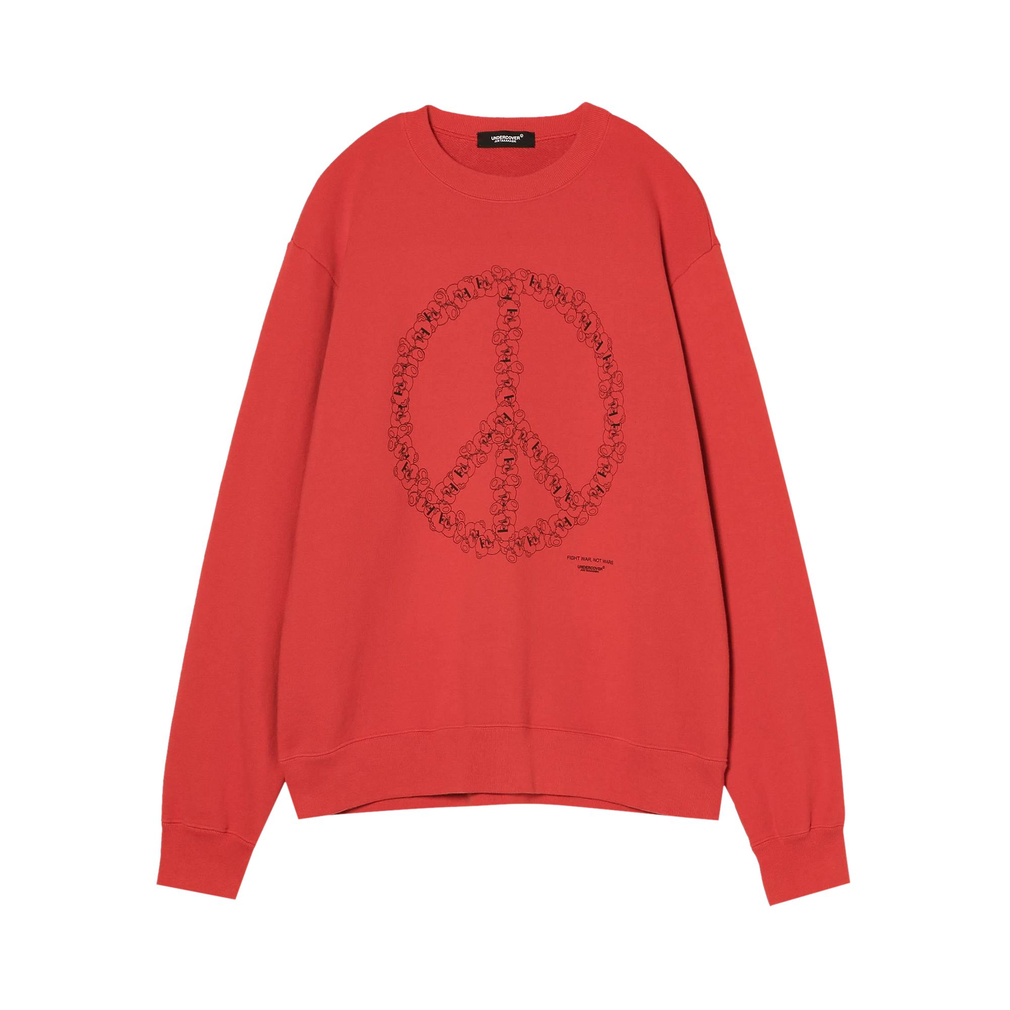 Pre-owned Undercover Peace Sign Sweatshirt 'red' | Men's Size 5