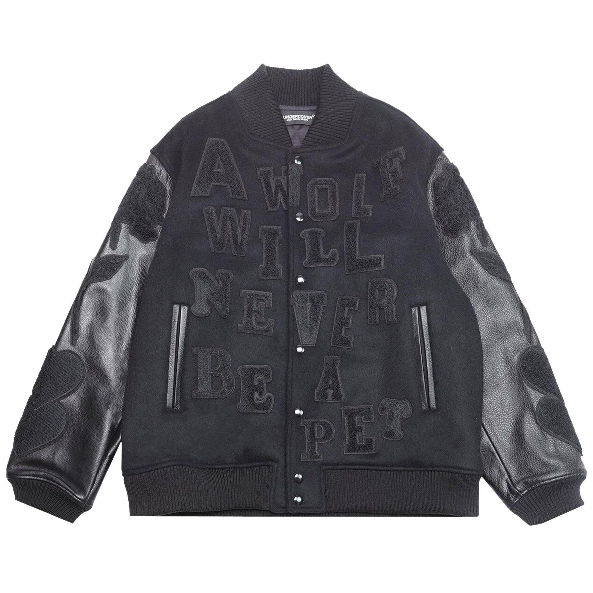 Pre-owned Undercover Chaos Balance Varsity Jacket 'black' | Men's Size 5