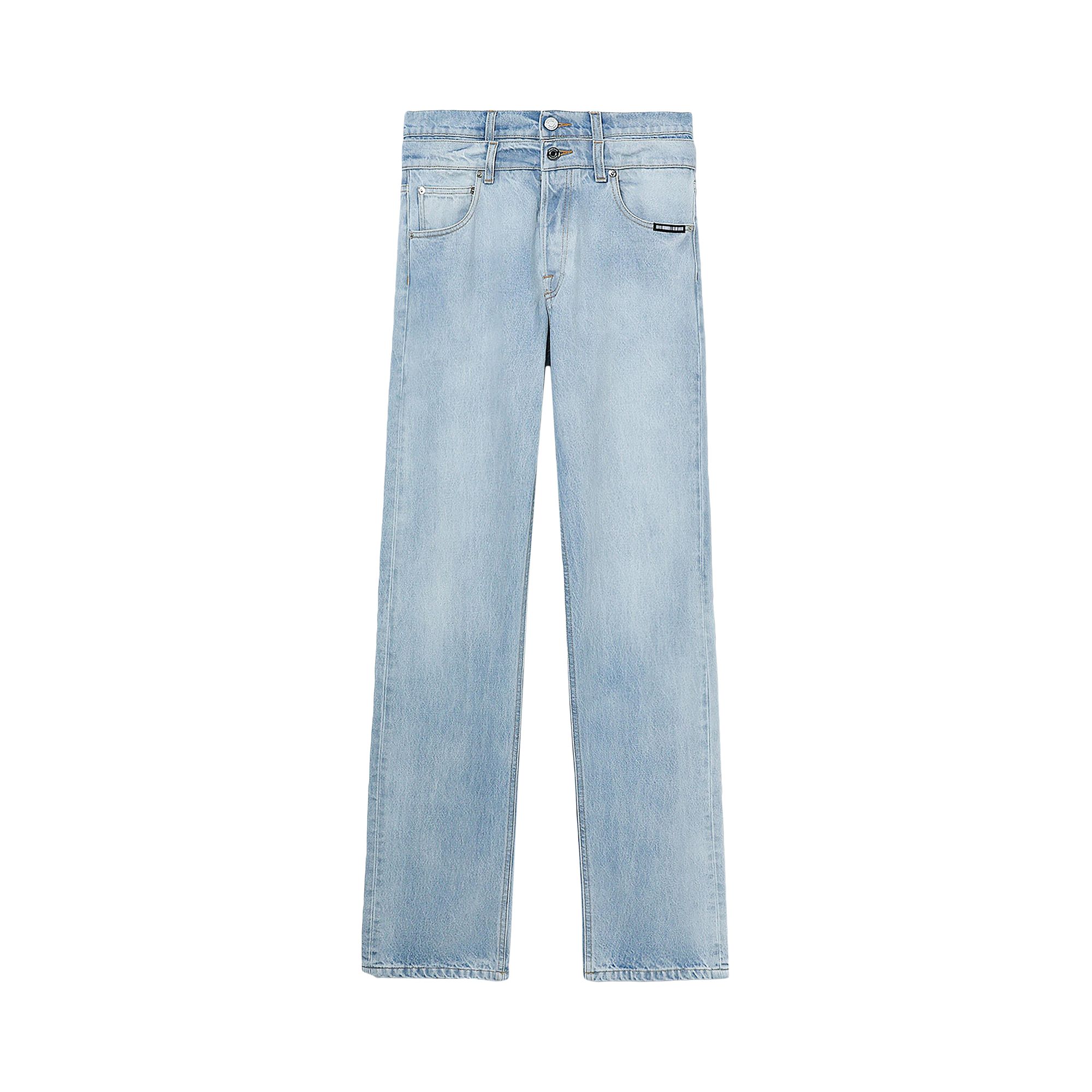 Pre-owned Vtmnts Double Waist Denim Jeans 'blue' | Men's Size 30