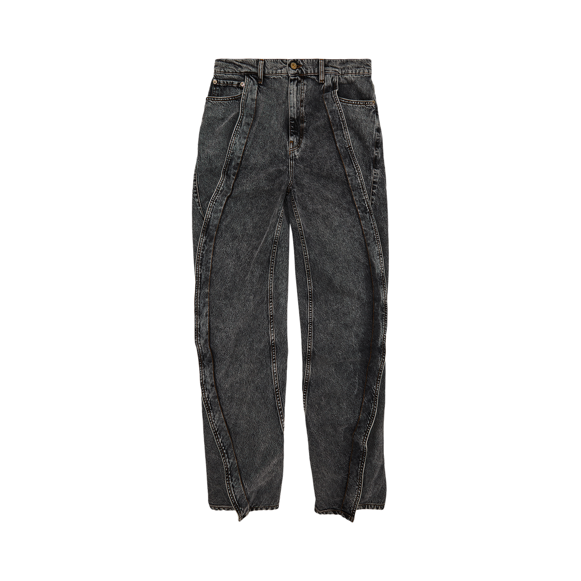 Pre-owned Y/project Evergreen Banana Jeans 'vintage Black'