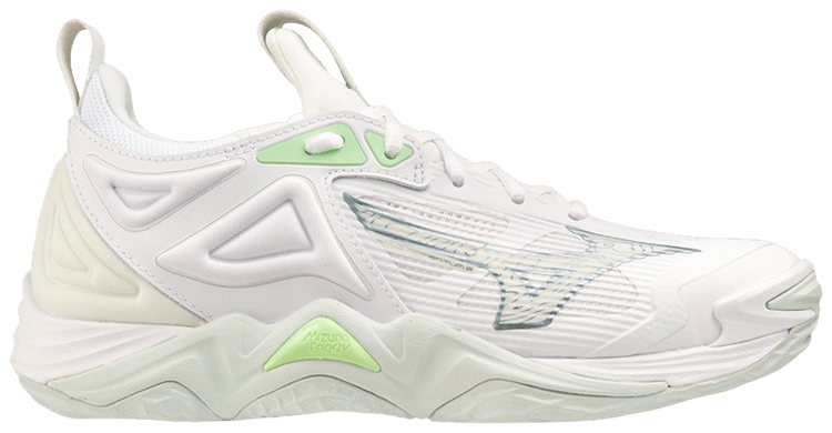 Mizuno Wmns Wave Momentum 3 Snow White Limeade