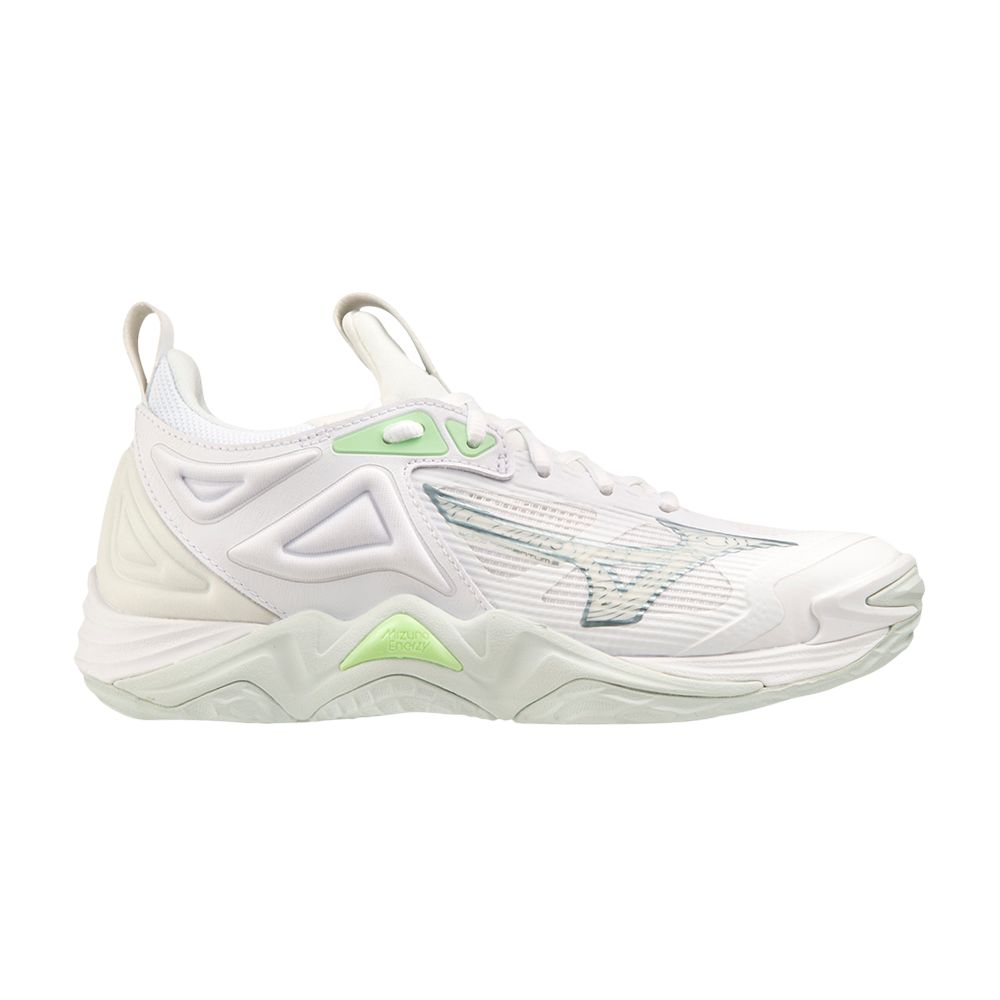 Pre-owned Mizuno Wmns Wave Momentum 3 'snow White Limeade' | Women's Size 12