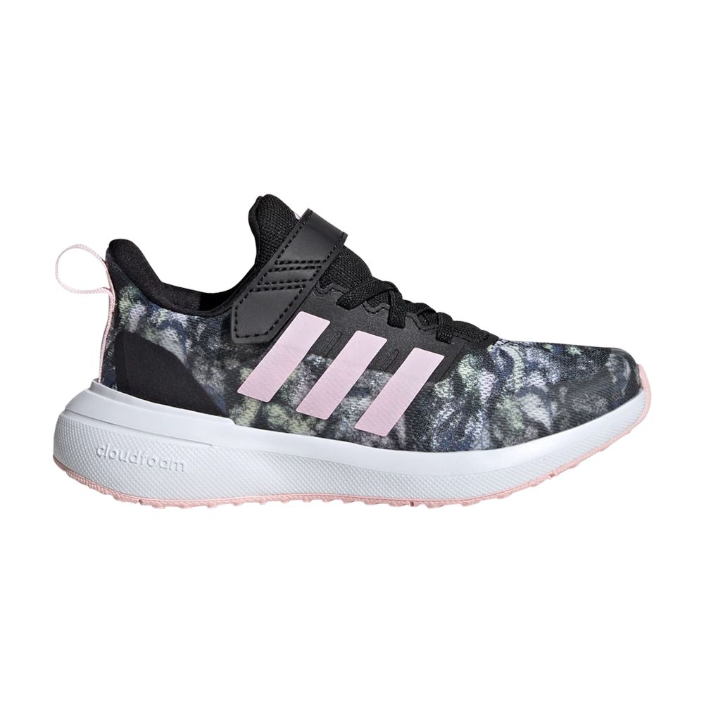 Pre-owned Adidas Originals Adidas Fortarun 2.0 Cloudfoam El Little Kid 'black Tie-dye' | Kid's Size 7
