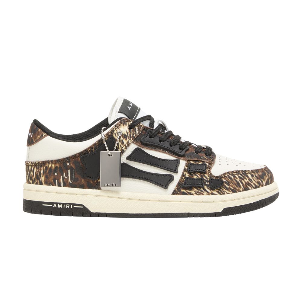 Pre-owned Amiri Wmns Skel Top Low 'animal Print' | White | Women's Size 40
