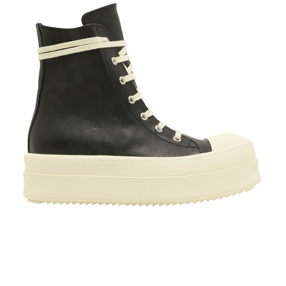 Pre-owned Rick Owens Wmns Luxor Runway Mega Bumper High 'black Milk' | Women's Size 39.5