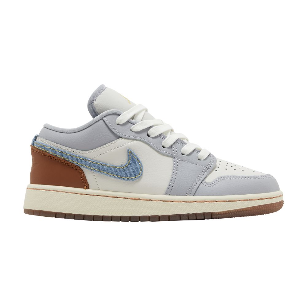 Pre-owned Air Jordan Jordan 1 Low Se Gs 'sashiko' | Cream | Kid's Size 4