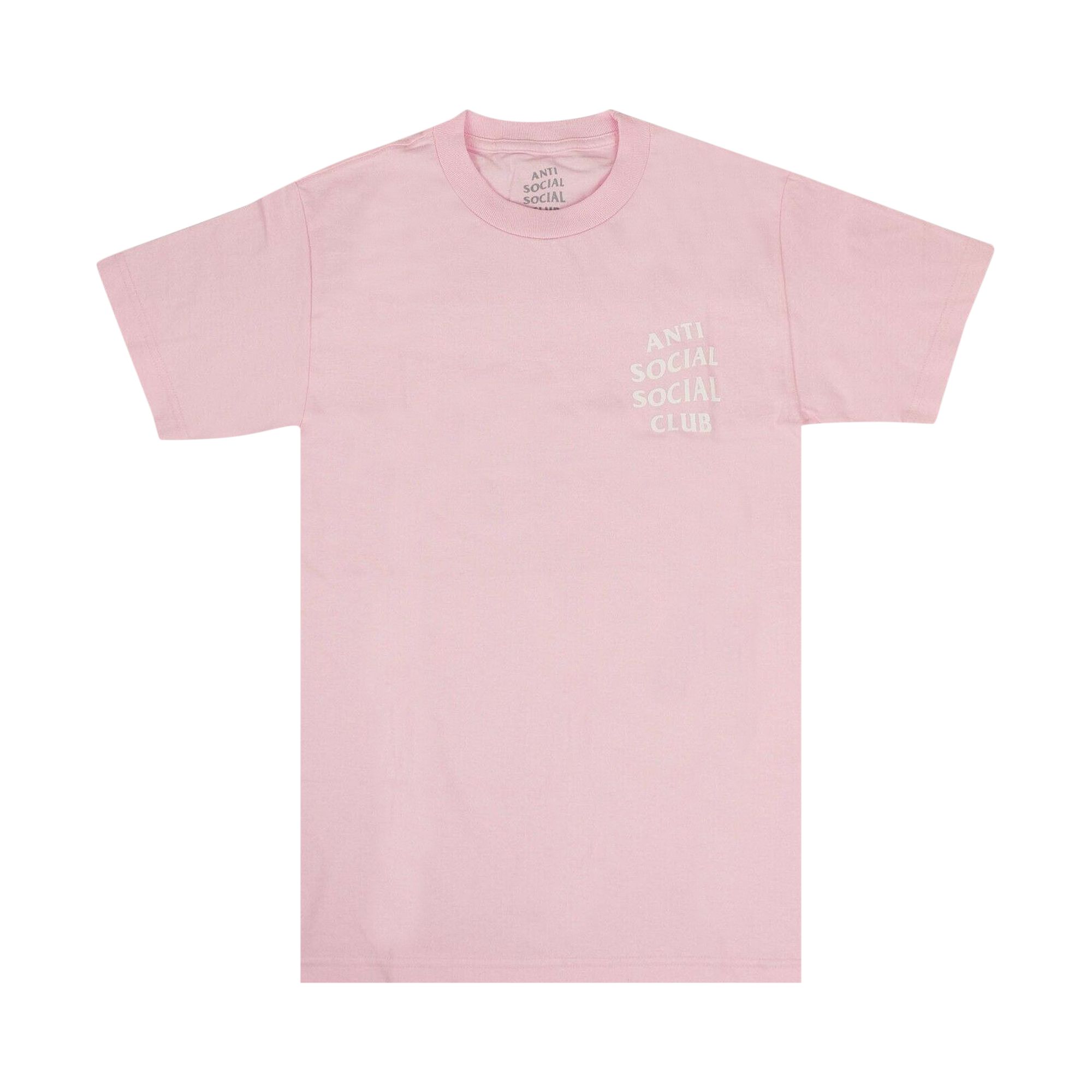 Pre-owned Anti Social Social Club Logo Short-sleeve T-shirt 'pink' | Men's Size S