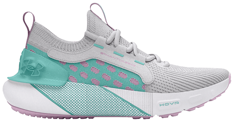Under Armour HOVR Phantom 3 SE GS Halo Grey Radial Turquoise