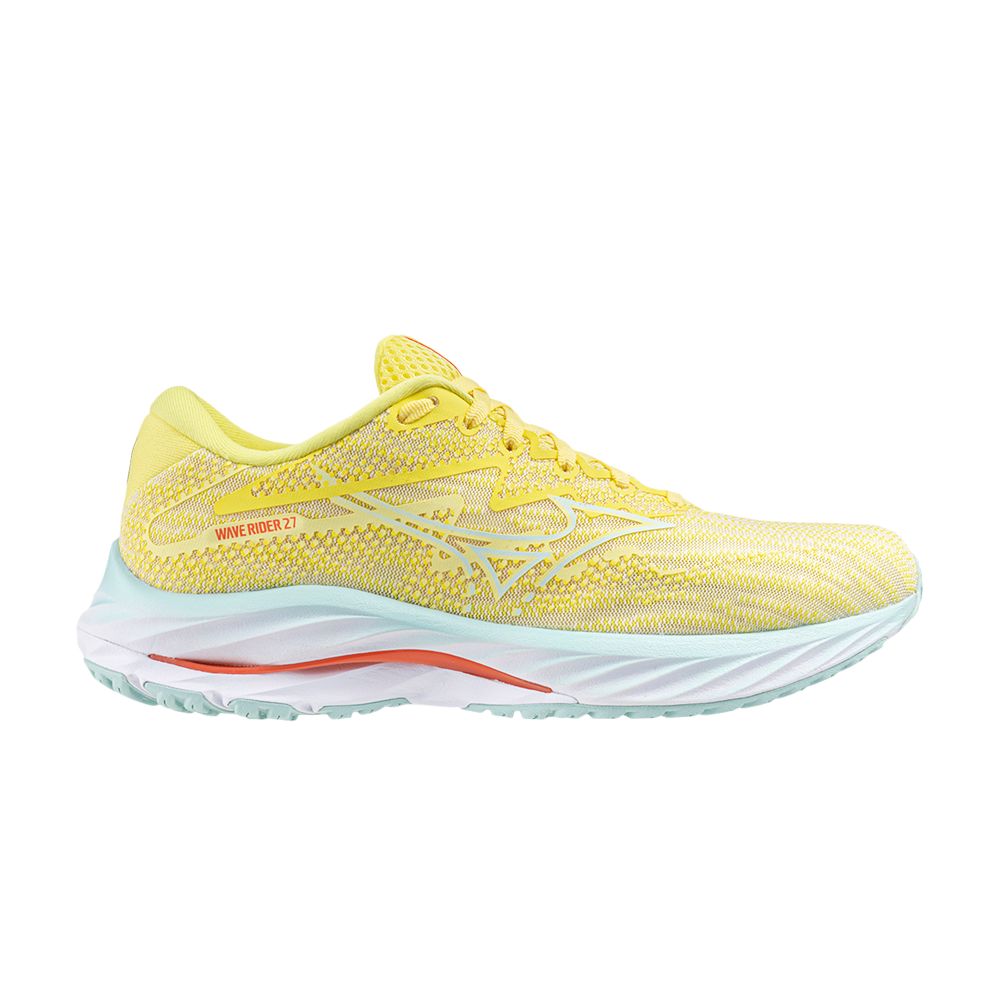 Mizuno Wmns Wave Rider 27 'Anise Flower White' | Yellow | Women's Size 7 - 411418-3A00