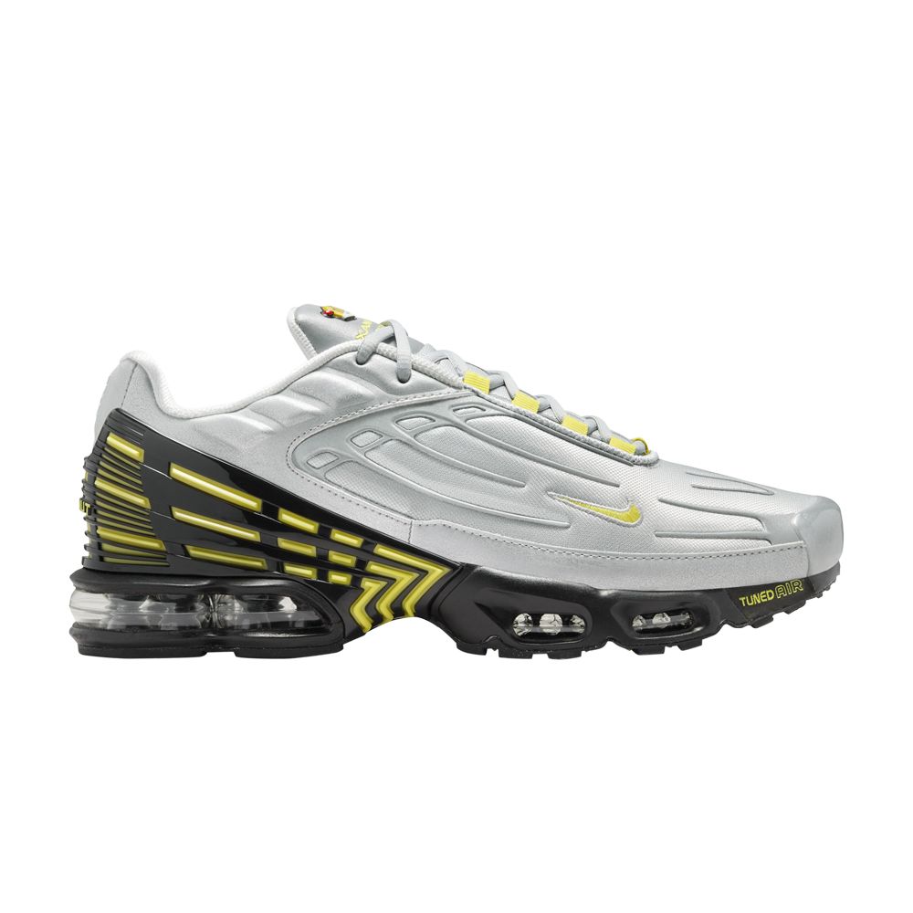 NIKE AIR MAX PLUS 3 'METALLIC SILVER OPTI YELLOW'