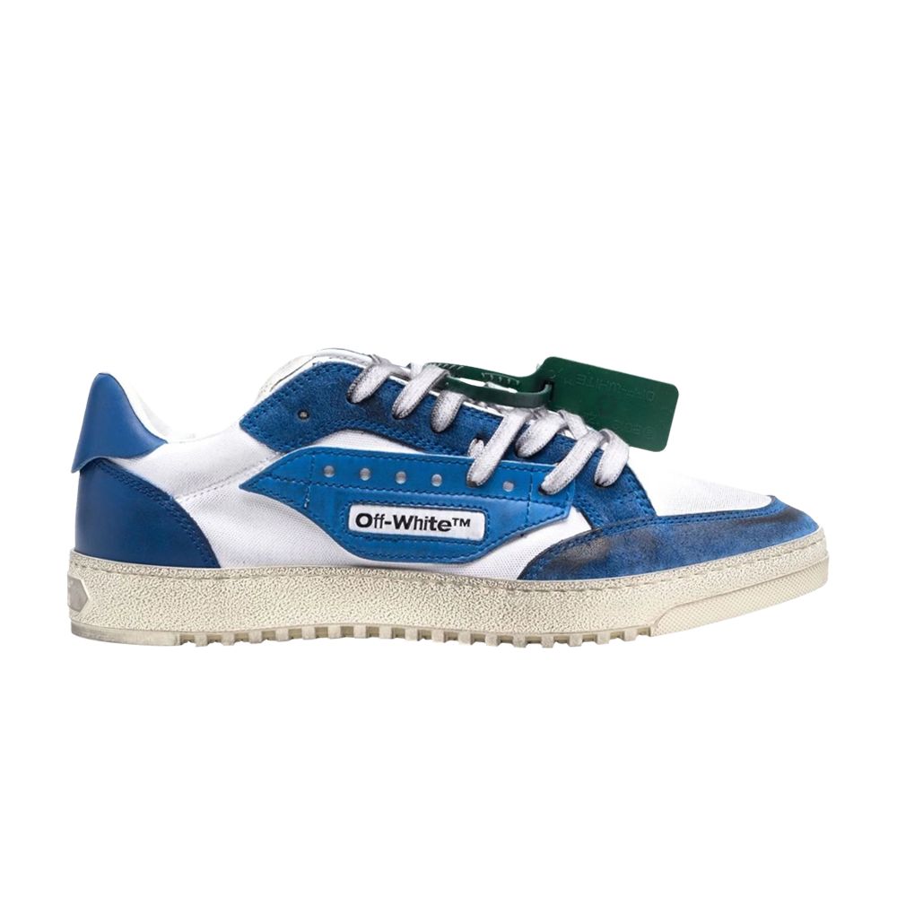 Pre-owned Off-white 5.0 Low 'vintage Finish - White Cobalt Blue' | Men's Size 40