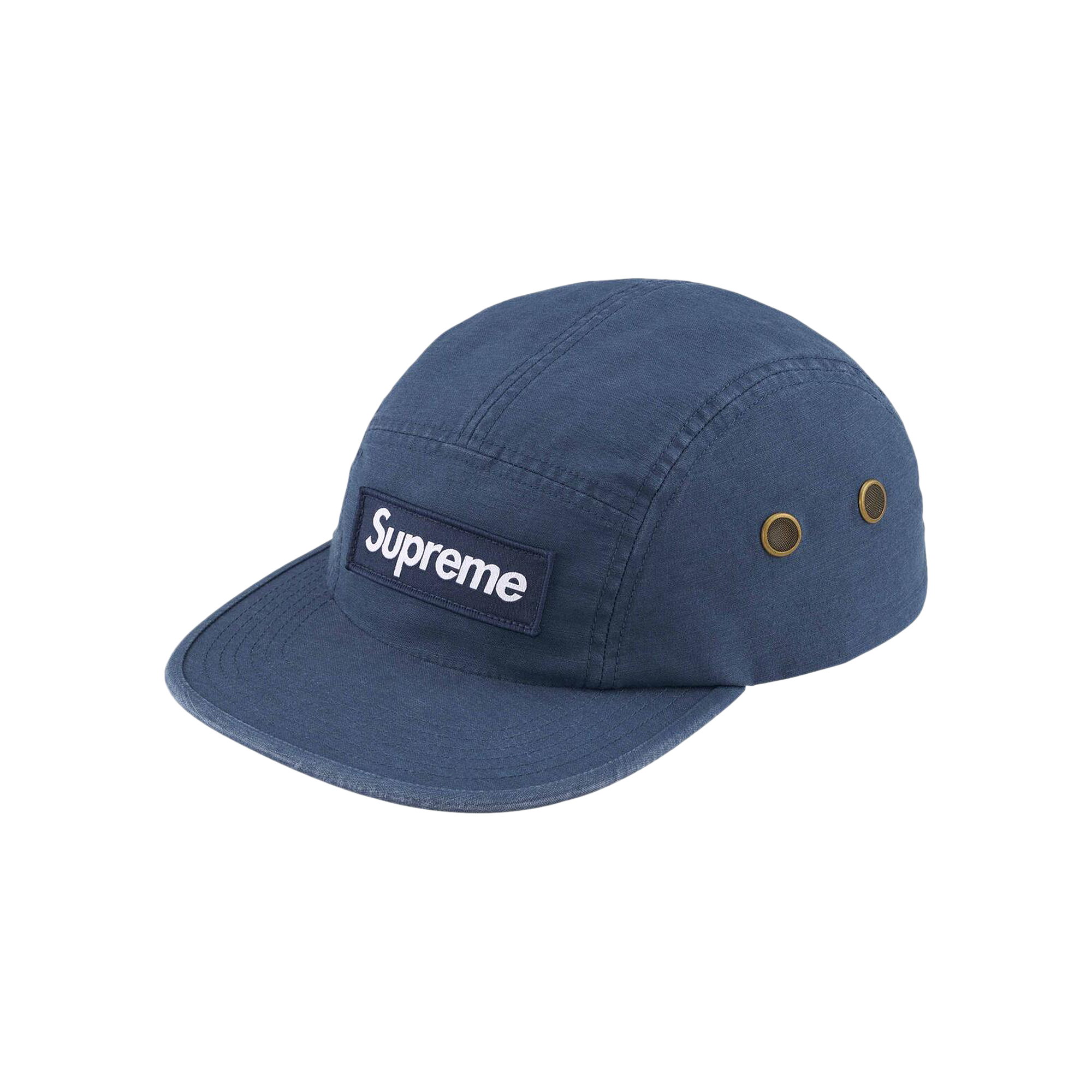 Pre-owned Supreme Military Camp Cap 'navy' In Blue