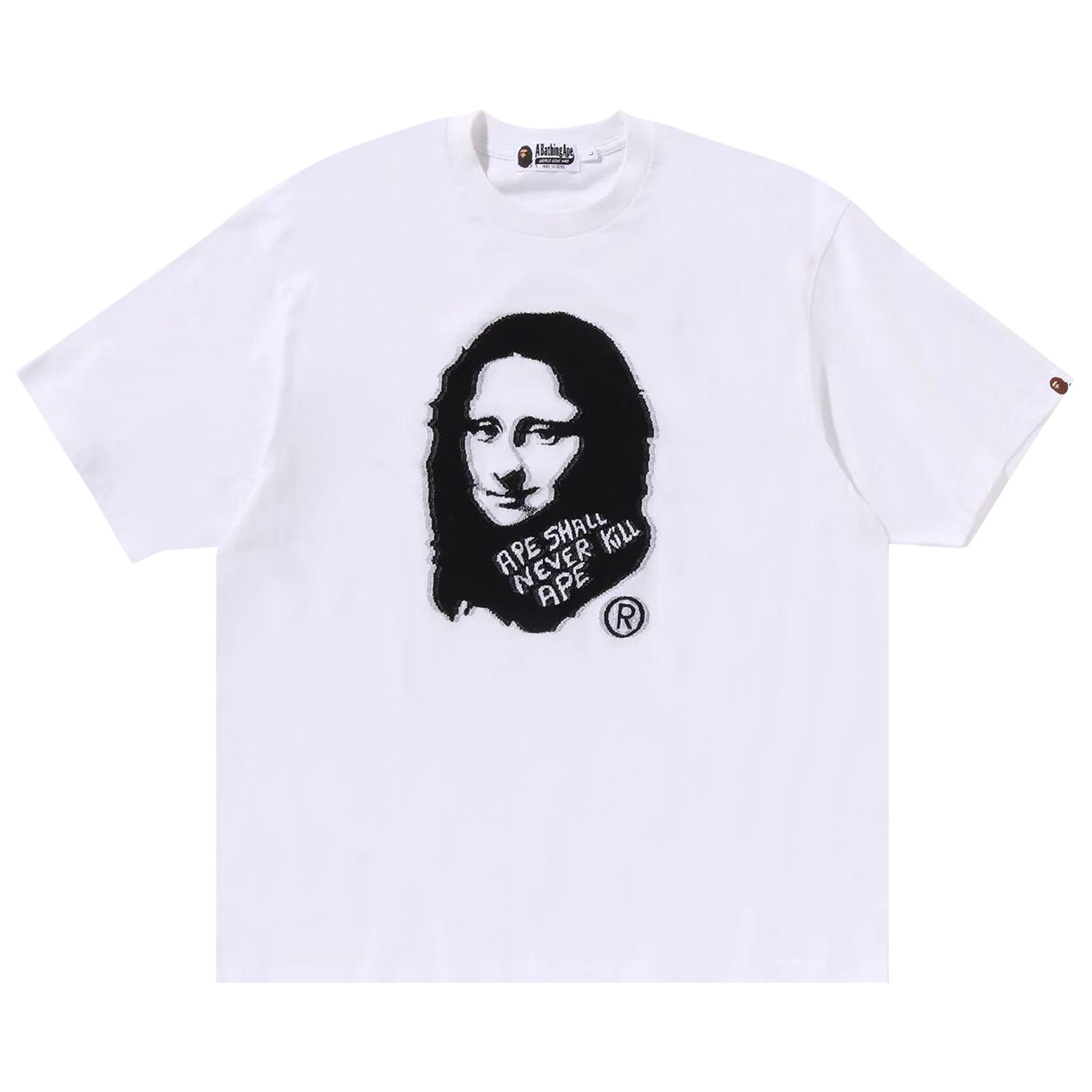 Pre-owned Bape Art Print Tee 'white' | Men's Size Xxl