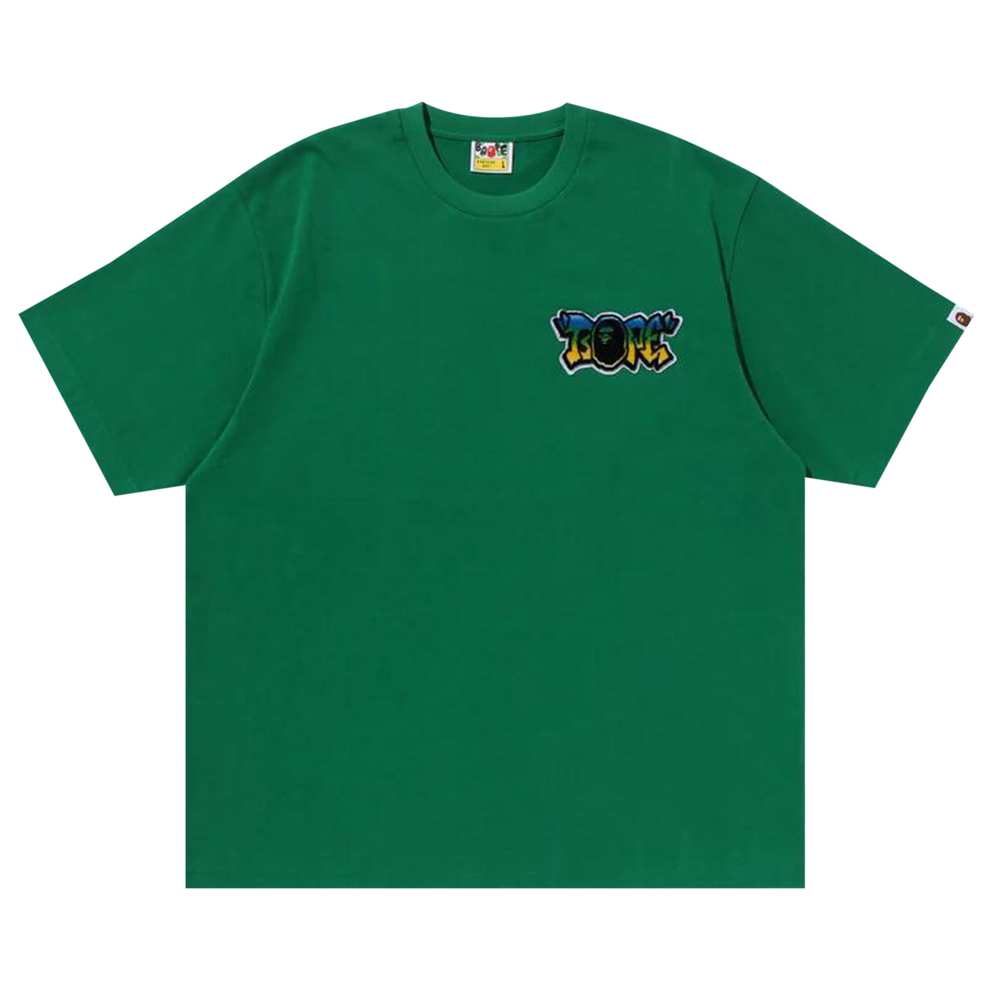 Pre-owned Bape Graffiti Brush Applique Tee 'green' | Men's Size M