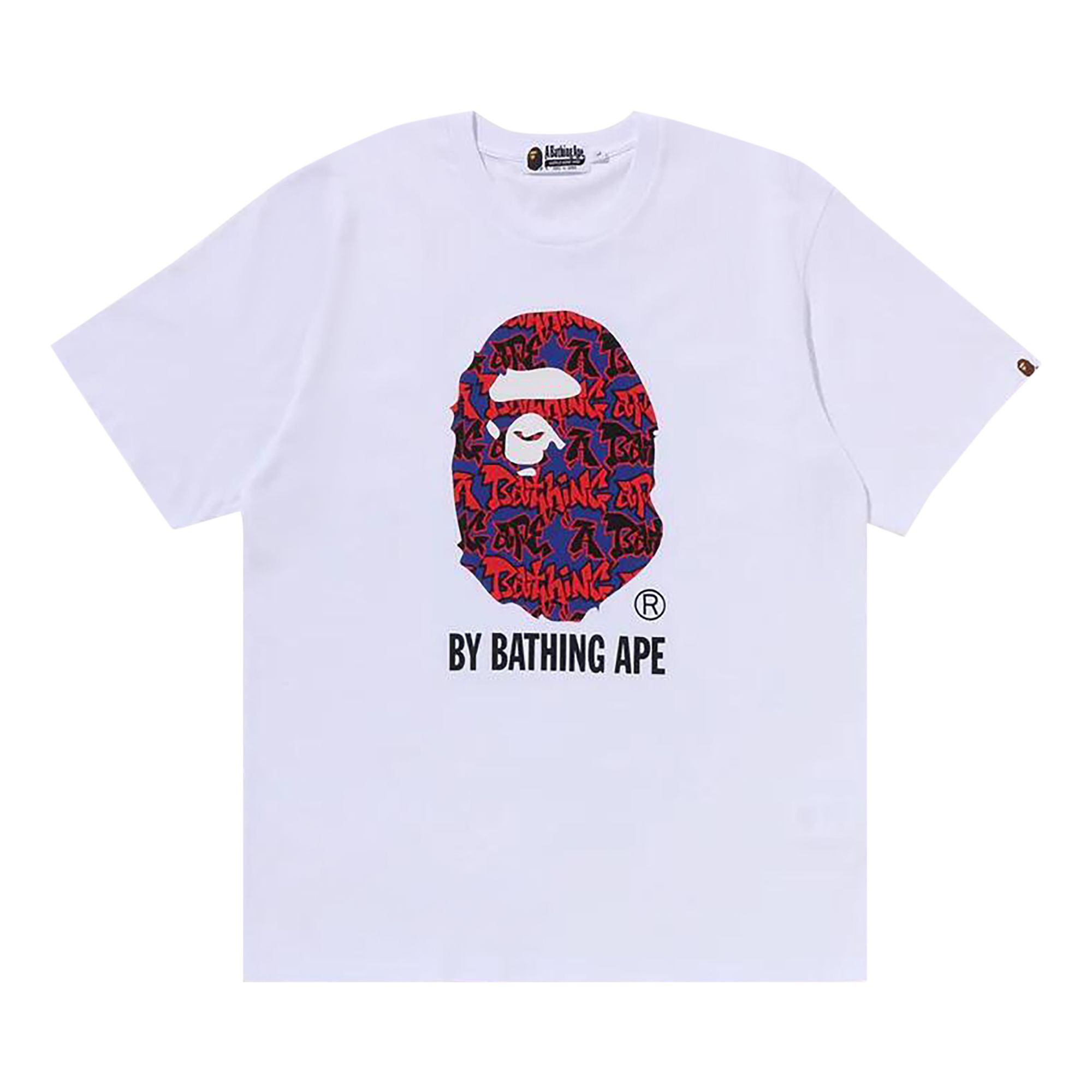 BAPE Graffiti Pattern By Bathing Ape Tee 'White' | Men's Size 2XL