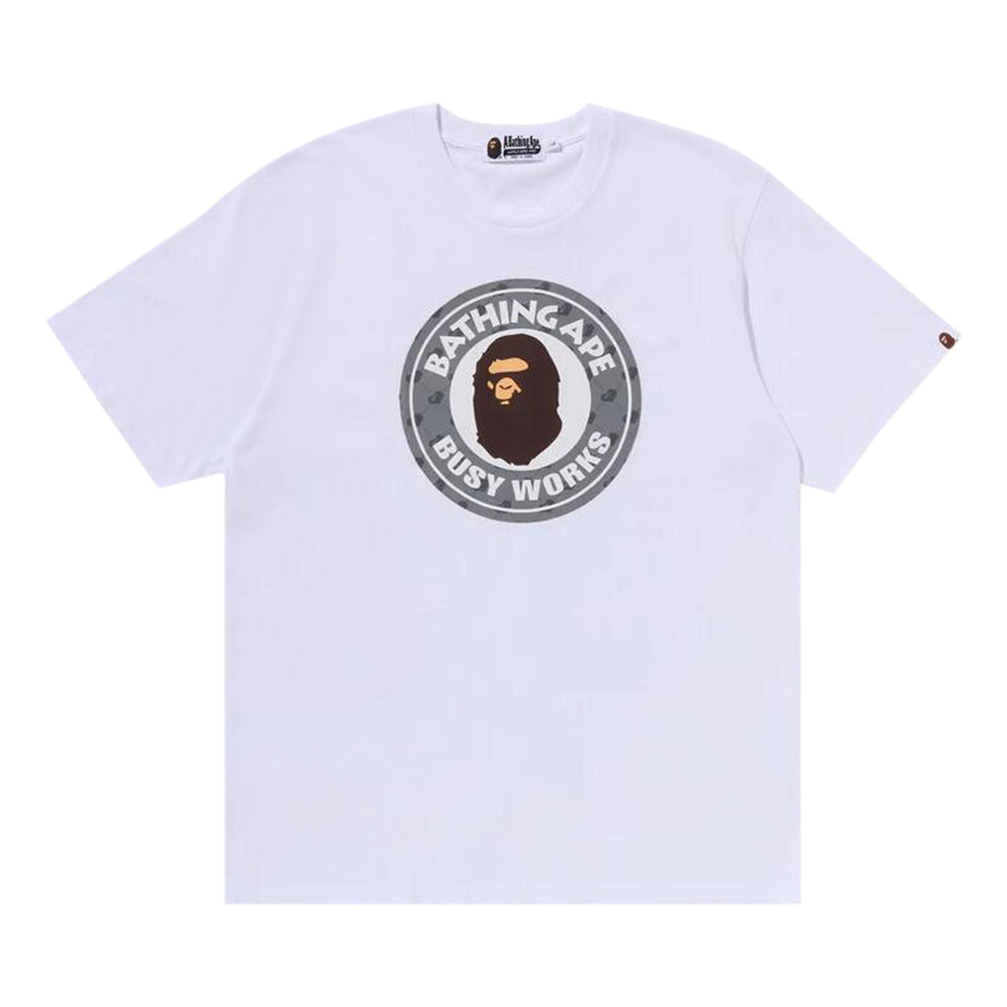 Pre-owned Bape Cloud Head Monogram Busy Works Tee 'white' | Men's Size Xl