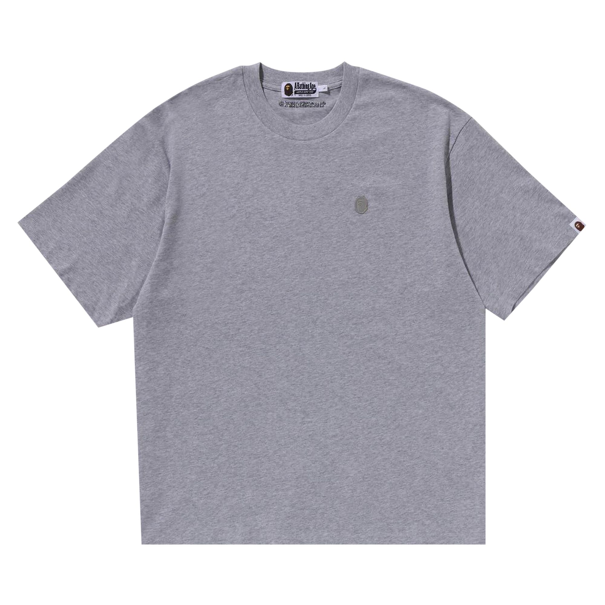 BAPE Tonal Ape Head One Point Tee 'Grey' | Men's Size 2XL