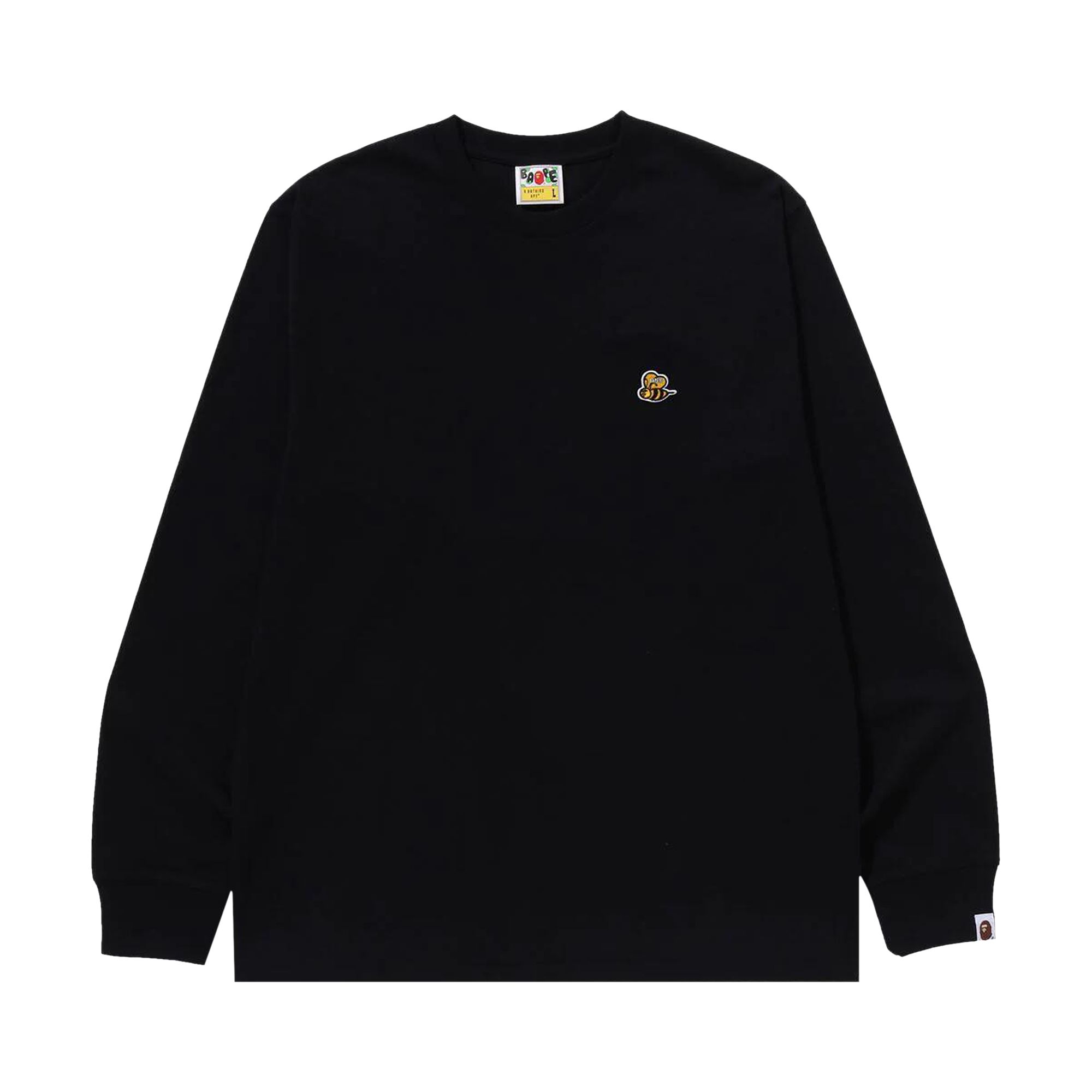 Pre-owned Bape Bee One Point Long-sleeve Tee 'black'