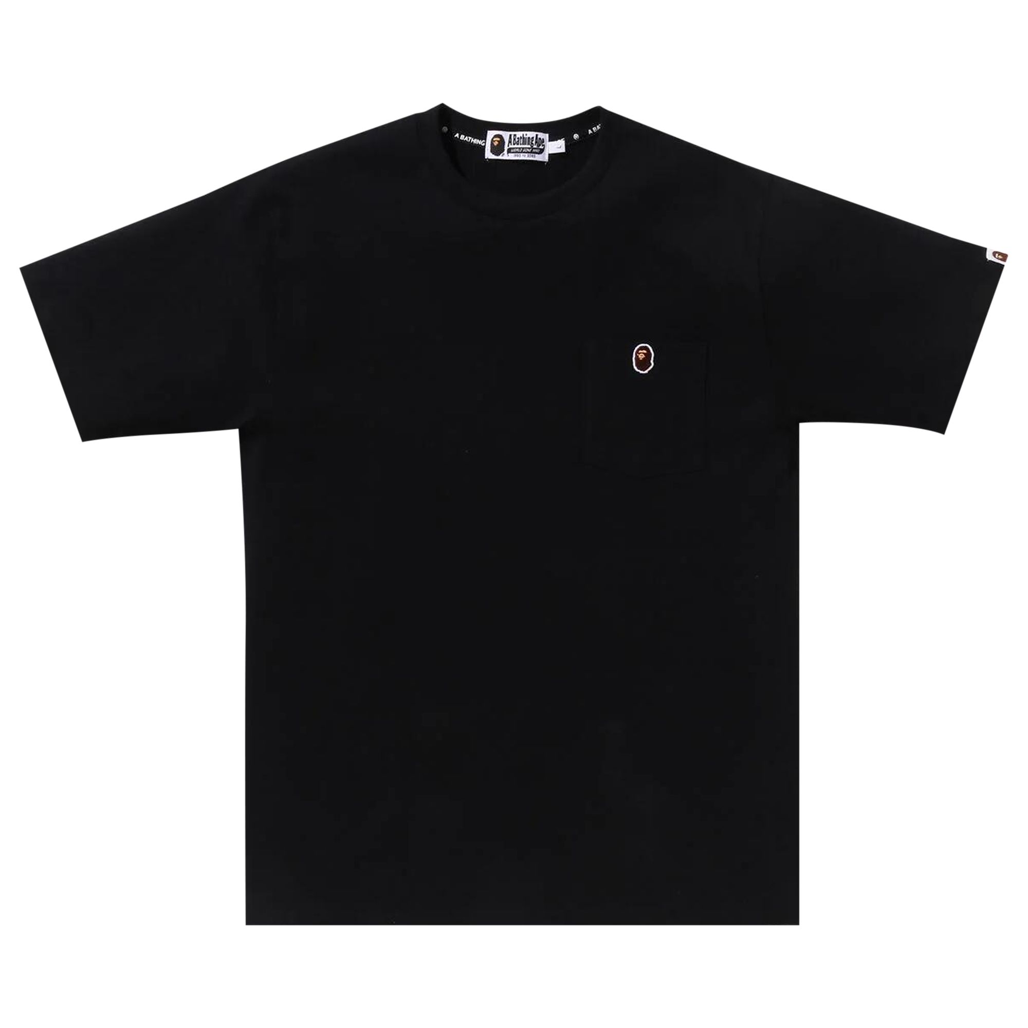 BAPE BAPE APE HEAD ONE POINT POCKET TEE 'BLACK'