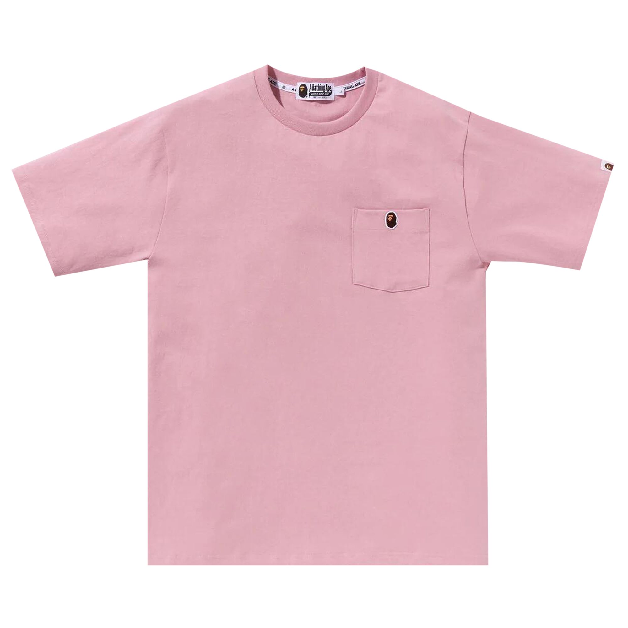 BAPE Ape Head One Point Pocket Tee 'Pink' | Men's Size XL