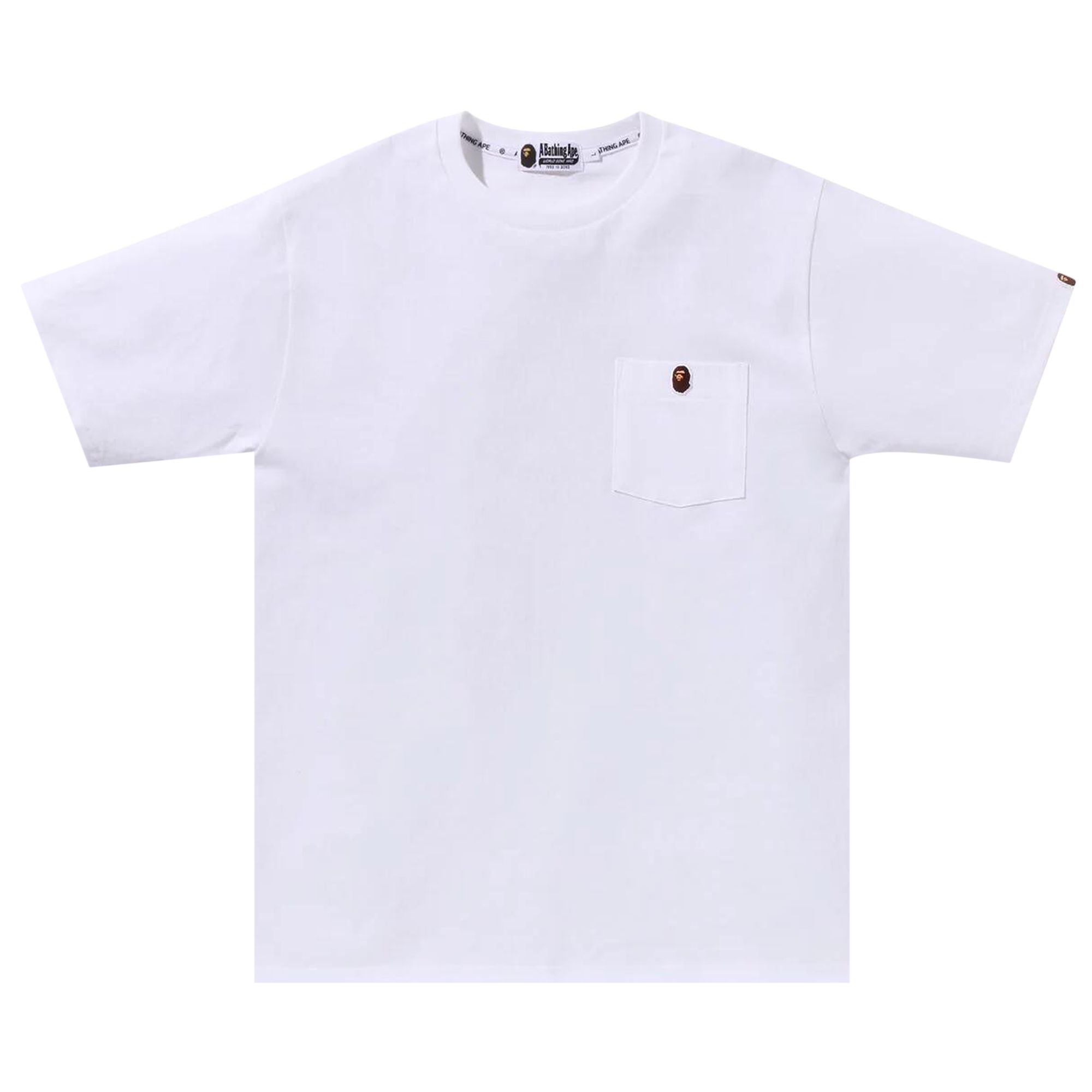 BAPE Ape Head One Point Pocket Tee 'White' | Men's Size XL