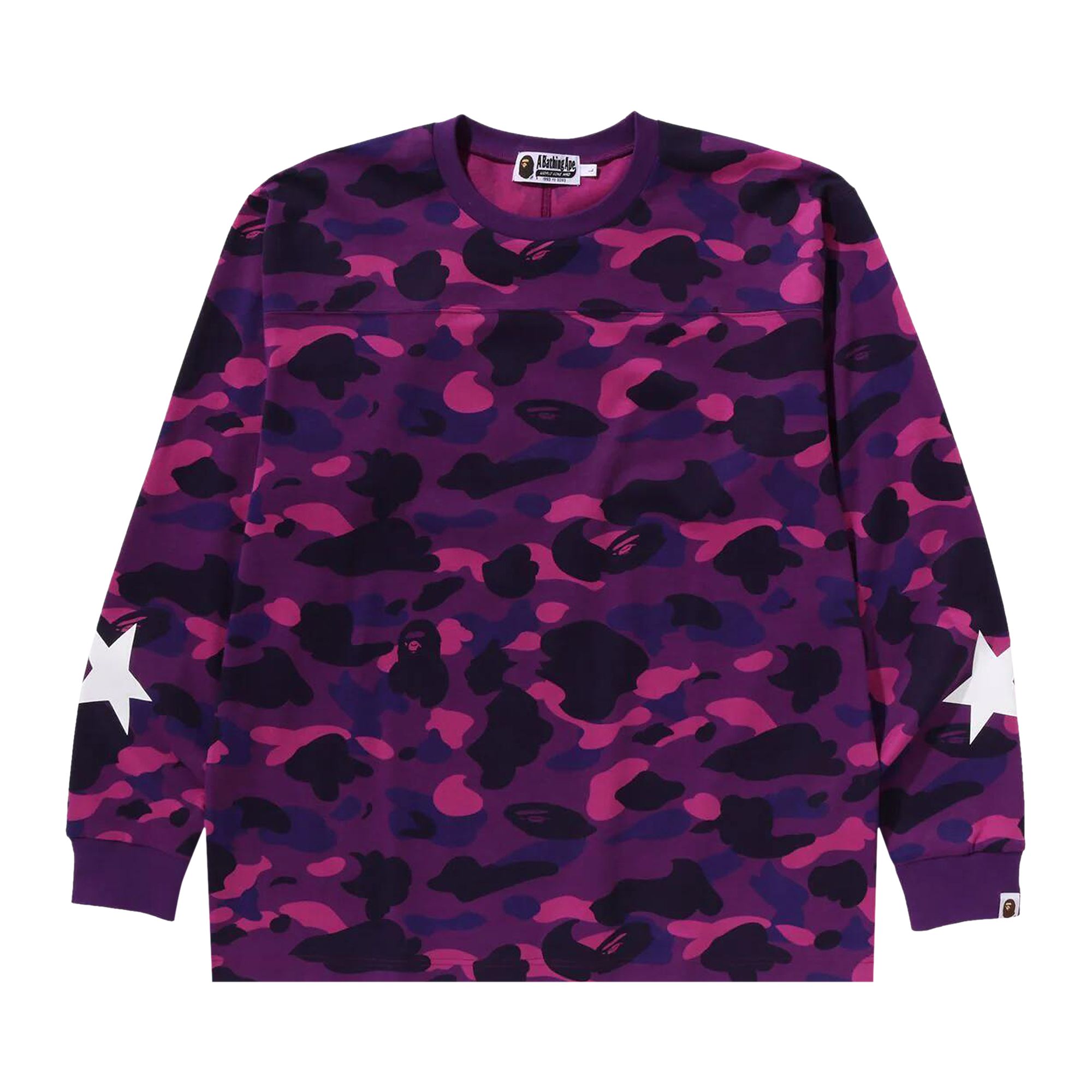 BAPE BAPE COLOR CAMO RELAXED FIT LONG-SLEEVE TEE 'PURPLE'